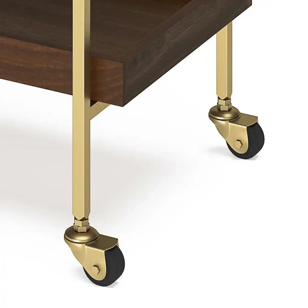 Jace - Bar Cart - Cognac - Best Buy Furniture