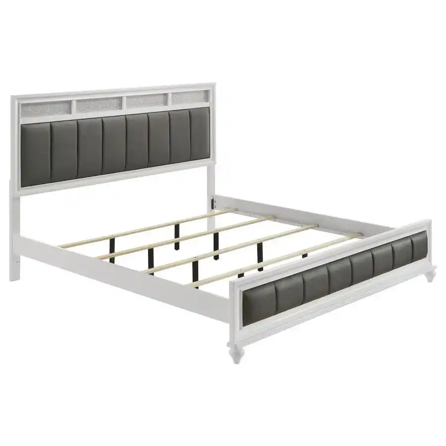 Barzini - Upholstered Panel Bed - Best Buy Furniture