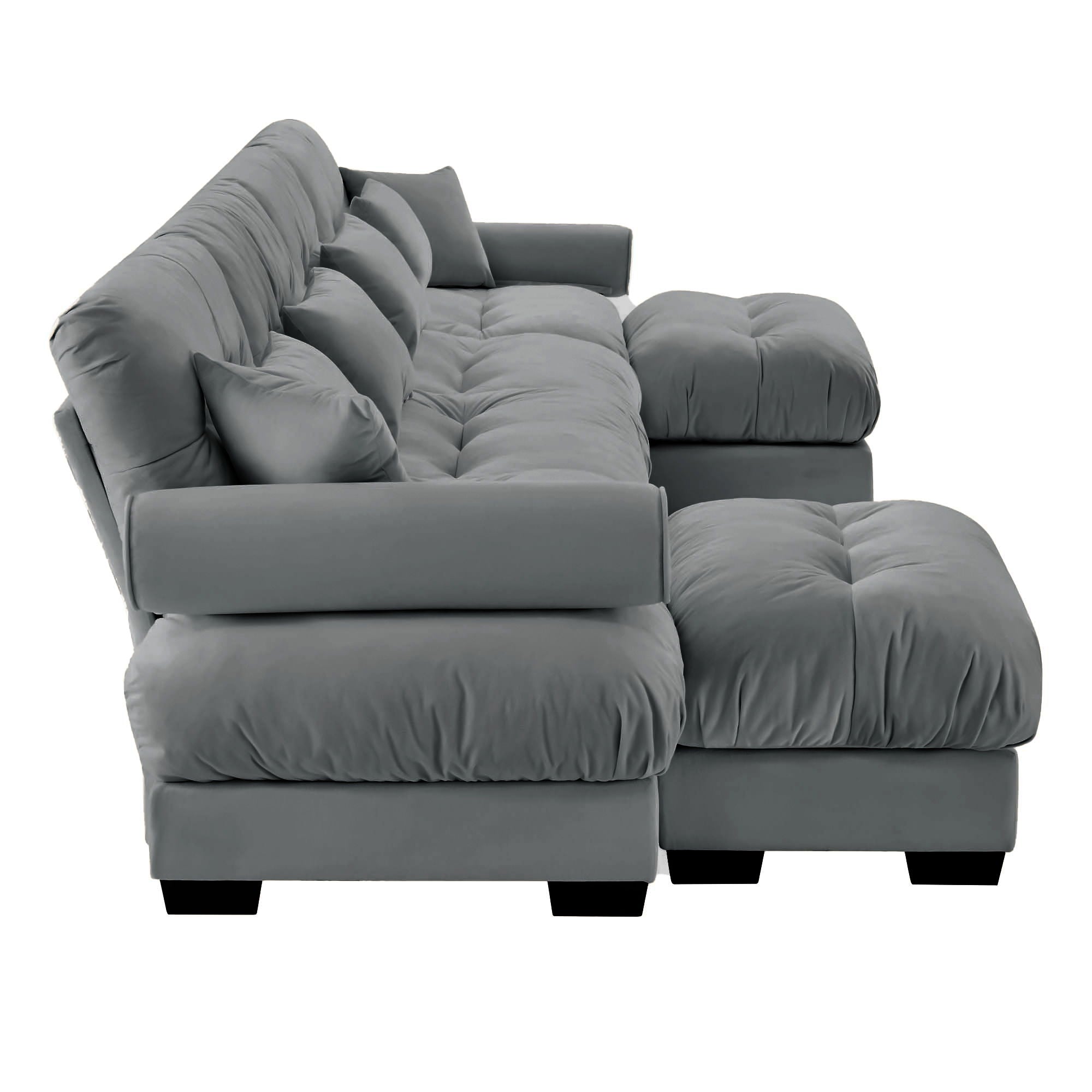 Super Comfort Oversized Modular Sectional Sofa With Movable Ottoman - Best Buy Furniture