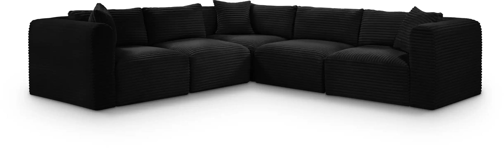 Shaggy - 5 Piece Modular Corner Sectional - Best Buy Furniture