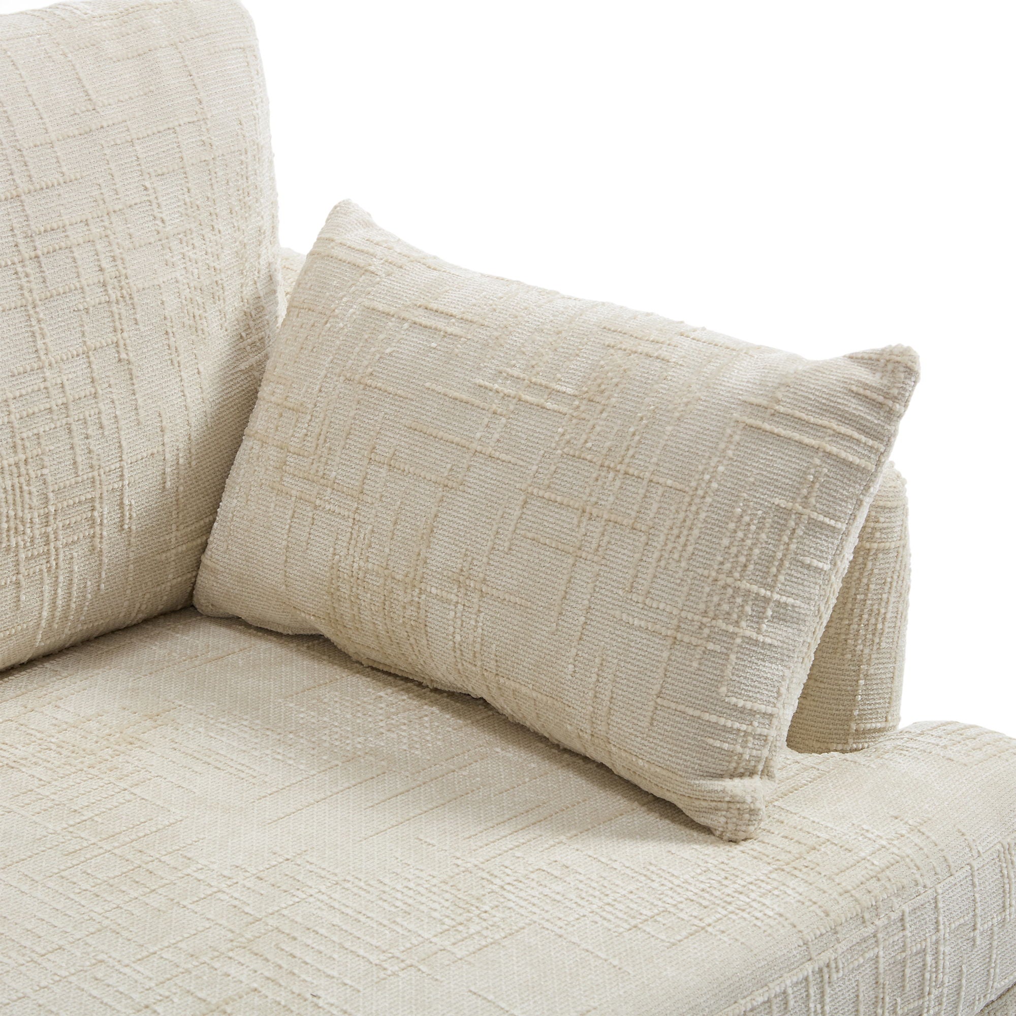 Chenille 2 Seater Sofa With LED Light, USB Charging Port, And Storage Bag - Best Buy Furniture