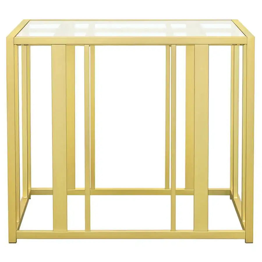 Adri - Rectangular Glass Top Side End Table - Best Buy Furniture