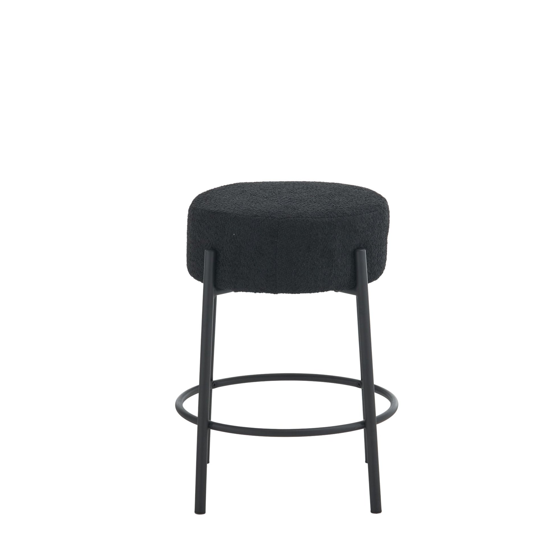 Round Bar Stools (Set of 2), Contemporary Upholstered Dining Stools For Kitchens, Coffee Shops And Bar Stores - Best Buy Furniture