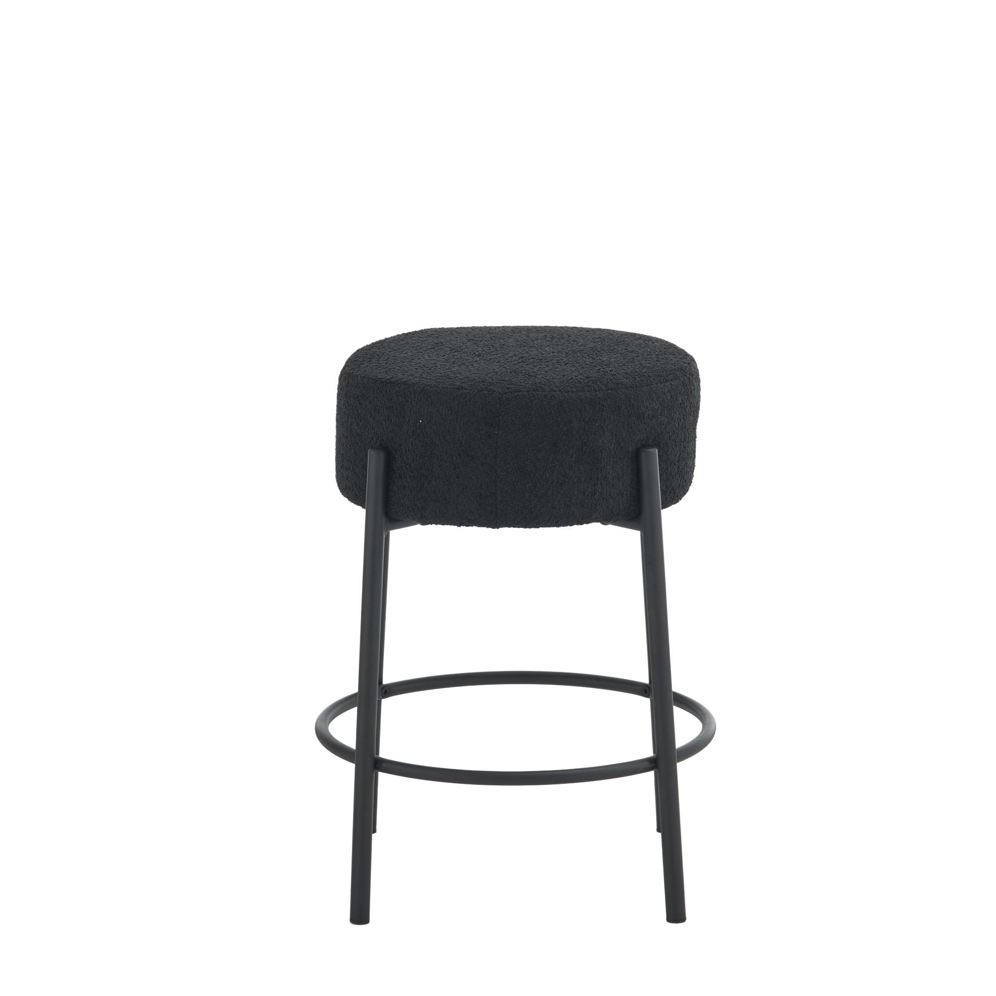 Round Bar Stools (Set of 2), Contemporary Upholstered Dining Stools For Kitchens, Coffee Shops And Bar Stores - Best Buy Furniture