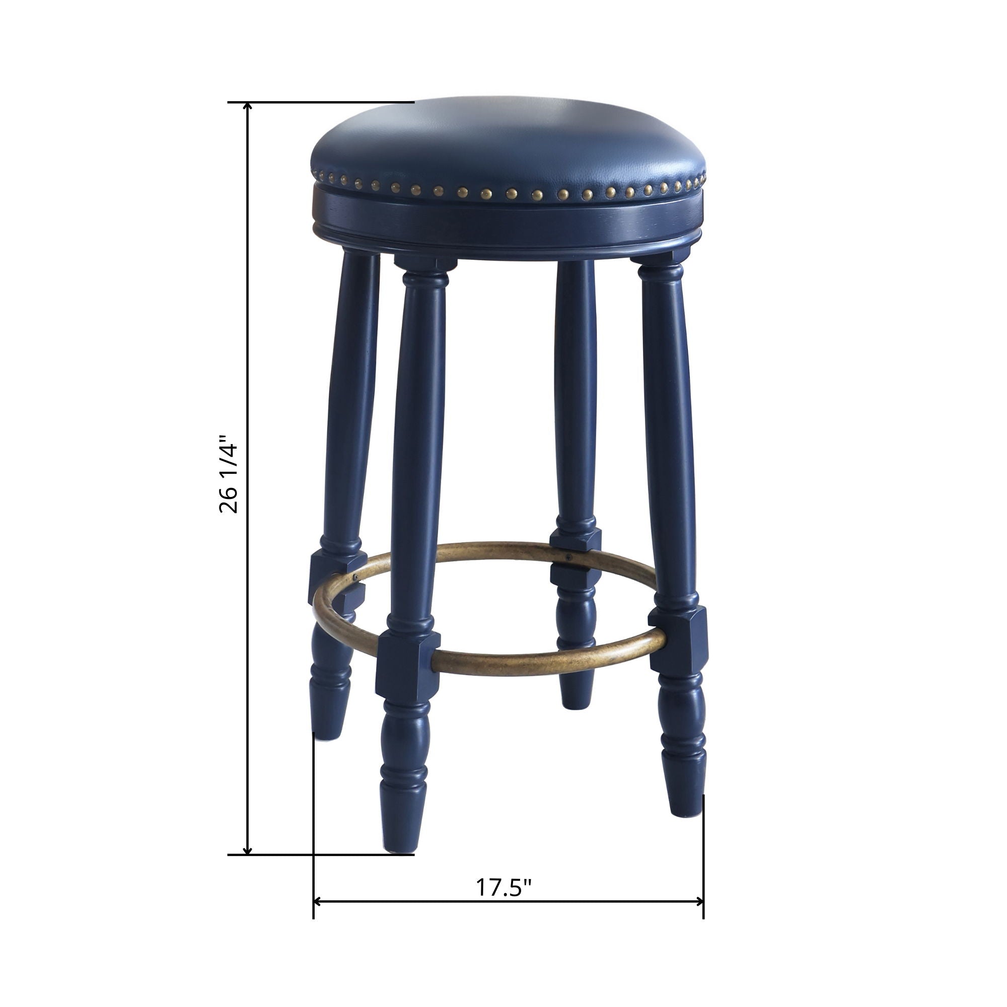 360° Swivel Wooden Barstools With Upholstered Seat, Counter Height (Set of 2) - Best Buy Furniture