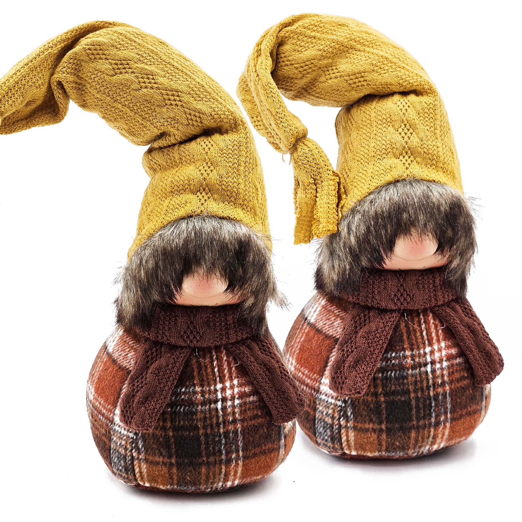 Gnomes Decorations, For Fall Thanksgiving Table Decorations (Set of 2) - Brown / Yellow - Best Buy Furniture