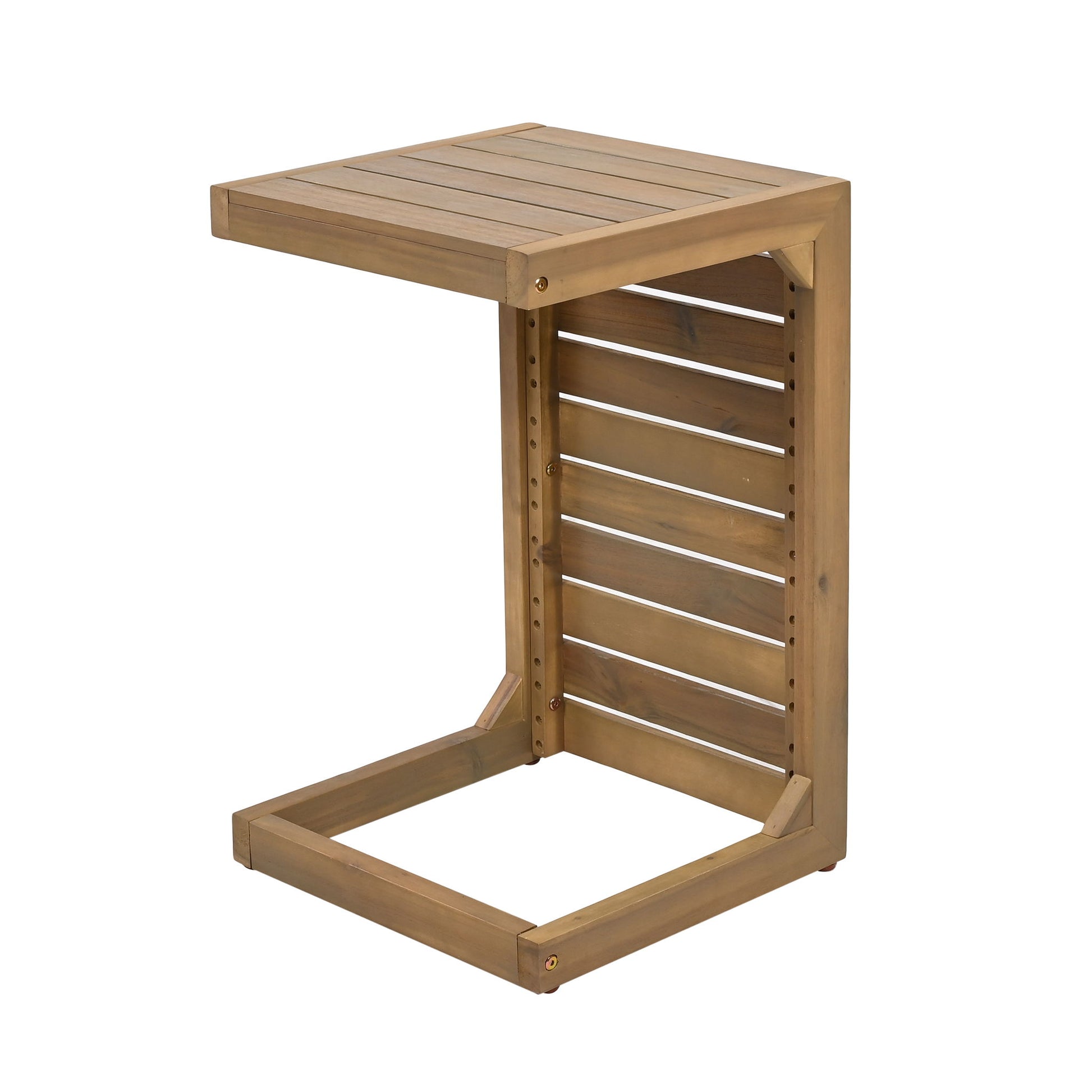 Aluminum Outdoor C - Shaped Side Table For Patio - Best Buy Furniture
