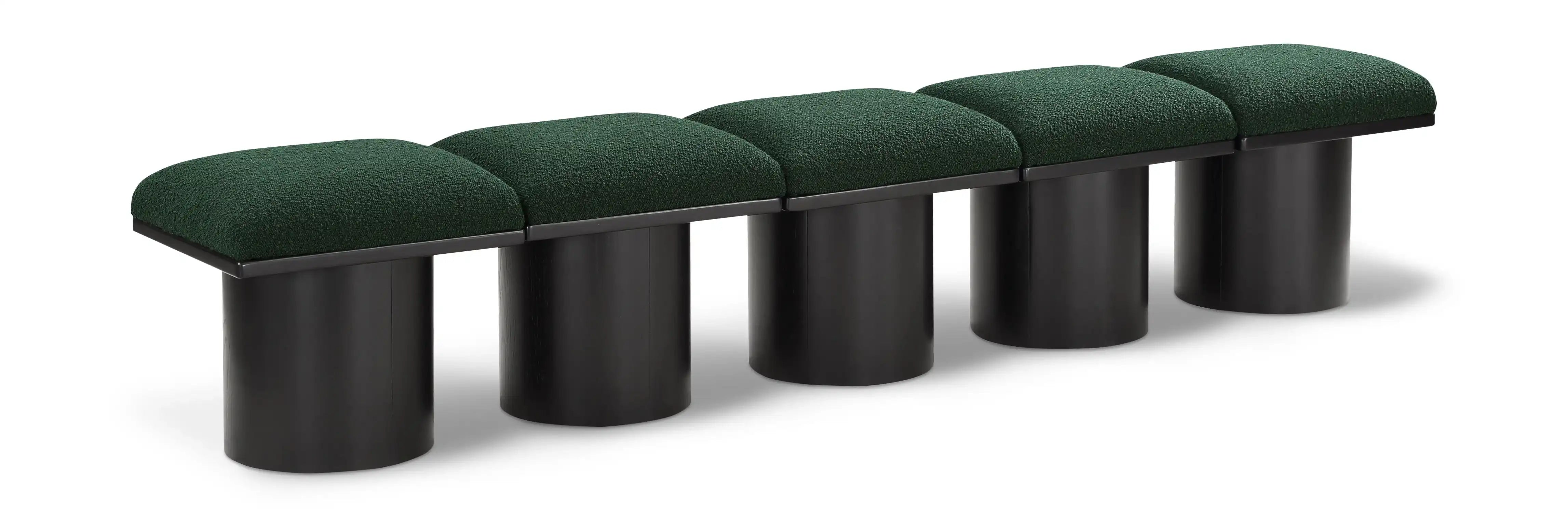 Pavilion - 5 Piece Modular Bench With Black Base - Best Buy Furniture