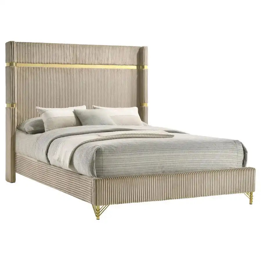 Lucia - Upholstered Wingback Bed - Best Buy Furniture