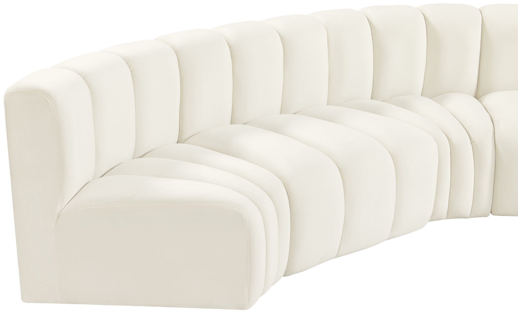 Arc - Velvet 7 Piece Modular Sofa - Best Buy Furniture