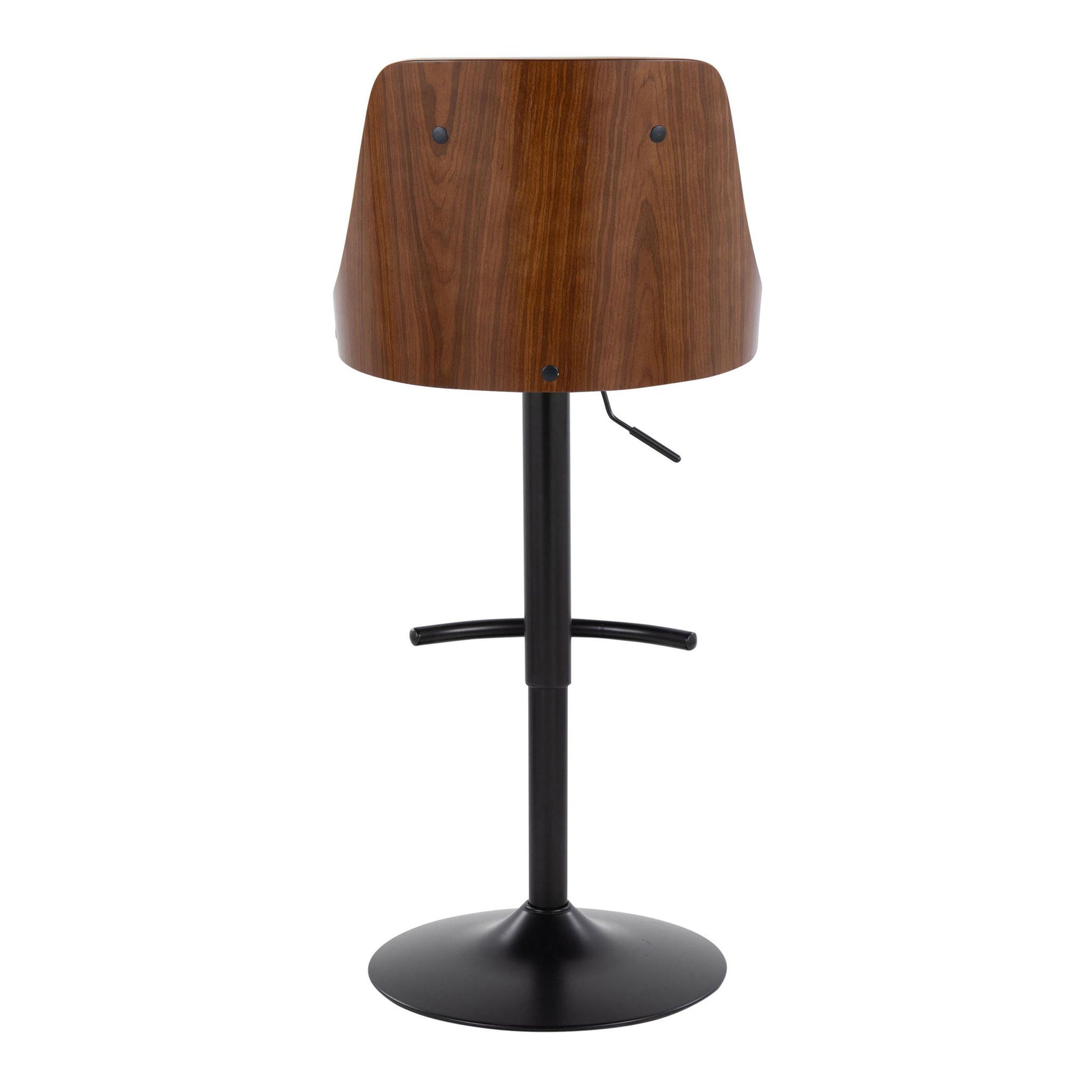 Gianna - Mid Century Modern Adjustable Barstool, Swivel With Rounded T Footrest (Set of 2) - Best Buy Furniture