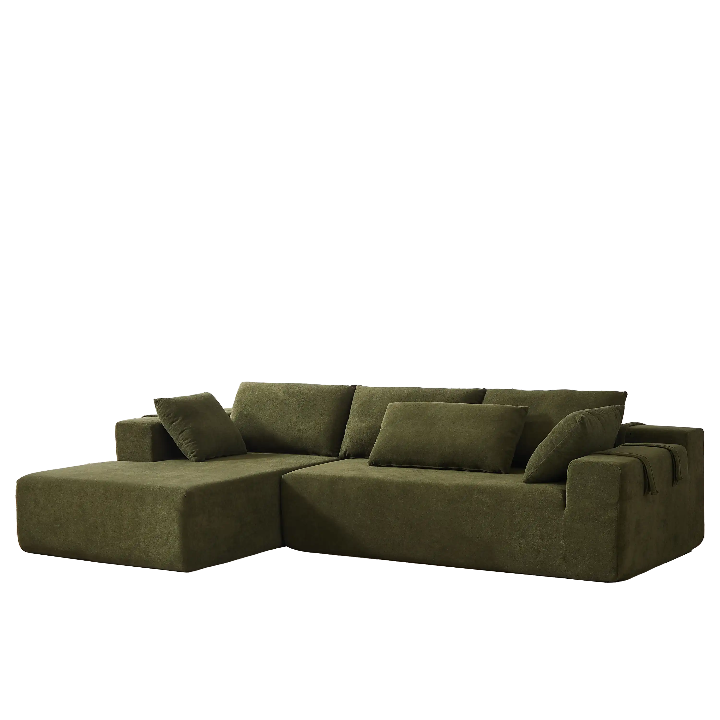 Modern Chenille Modular Sectional Compressed Foam - Best Buy Furniture