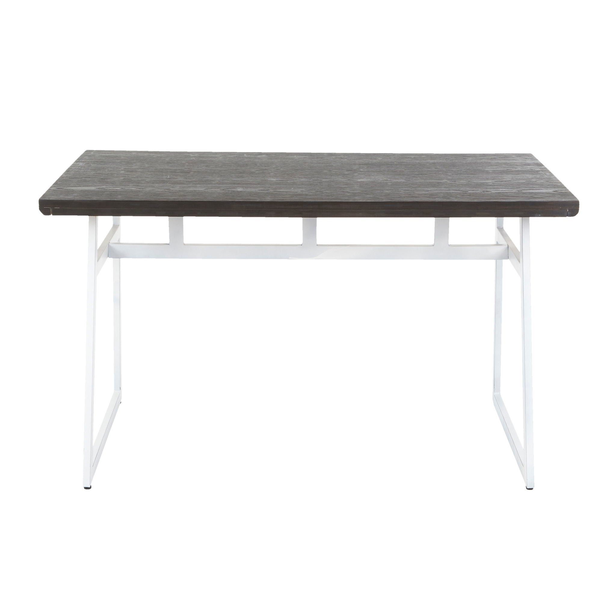 Geo - Industrial Dining Table - Vintage White / Espresso - Best Buy Furniture