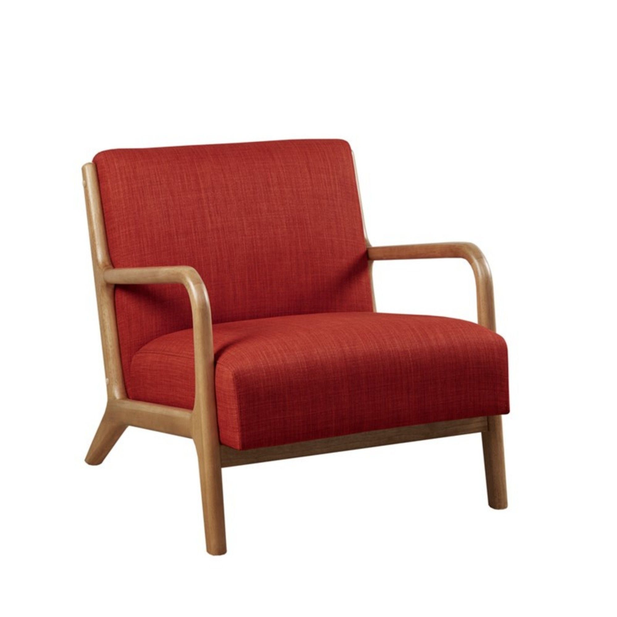 Mid-Century Style Lounge Chair With Upholstered Seat - Best Buy Furniture