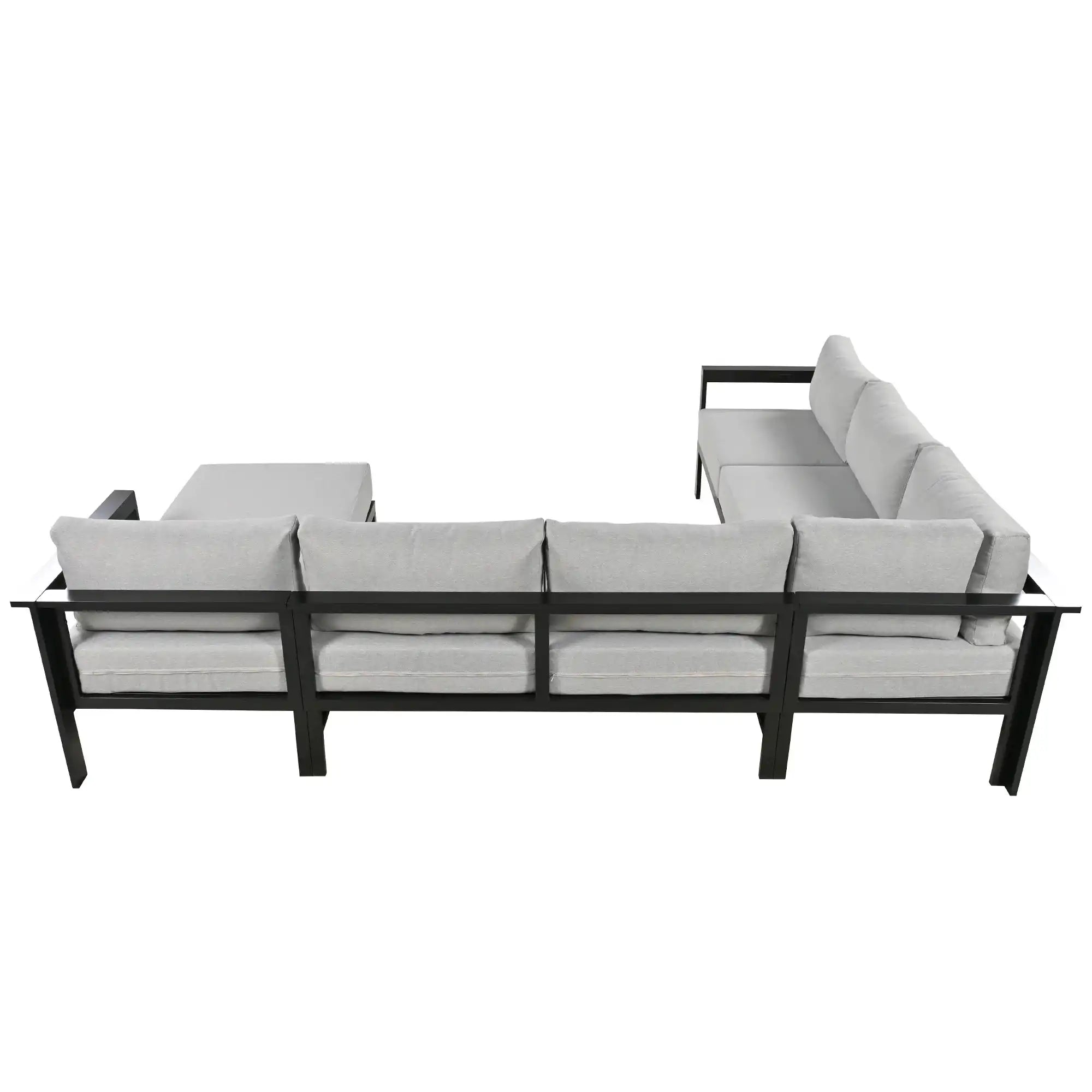 U-shaped multi-person outdoor sofa set, suitable for gardens, backyards, and balconies. - Best Buy Furniture