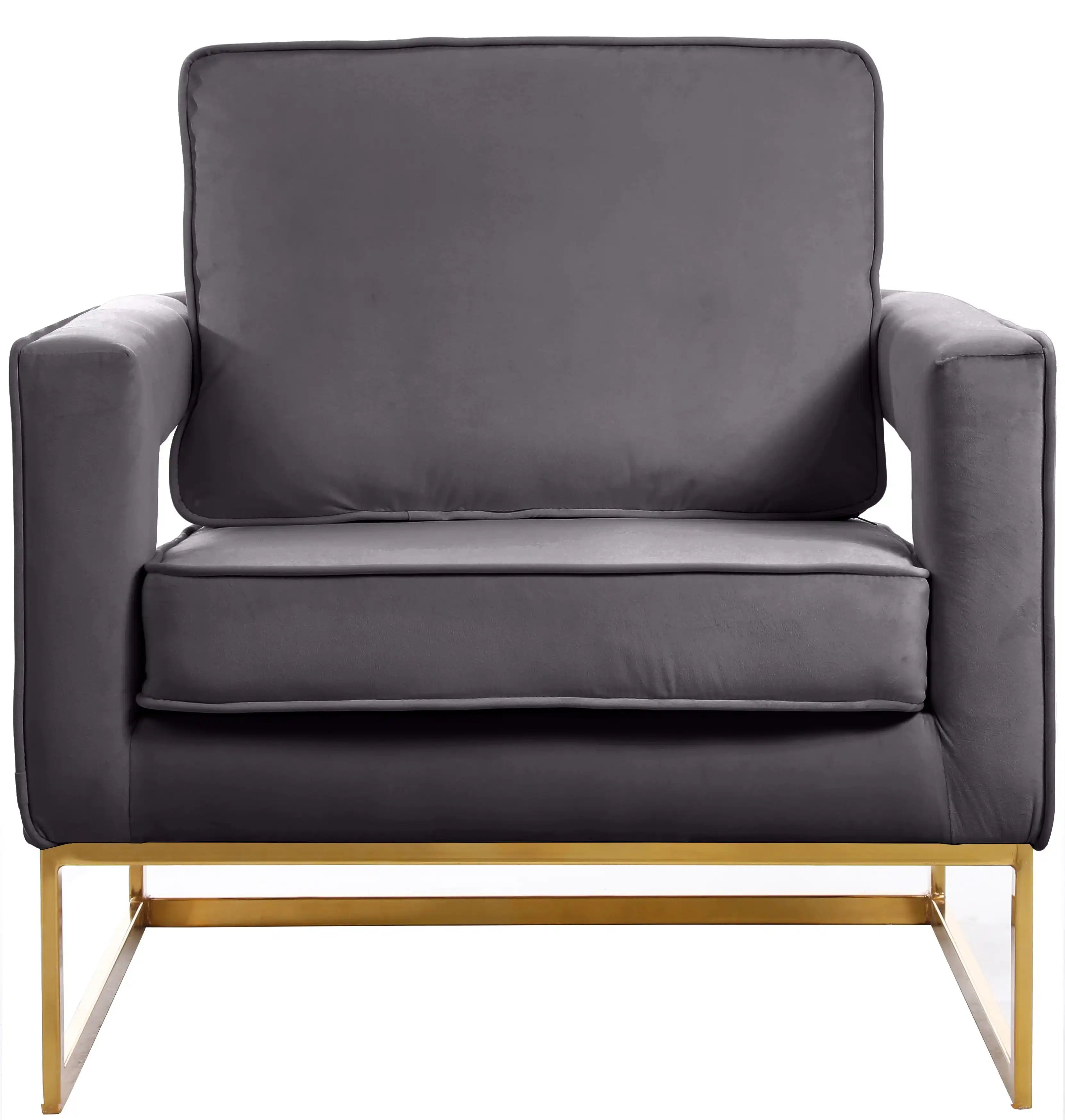 Noah - Accent Chair with Gold Legs - Best Buy Furniture