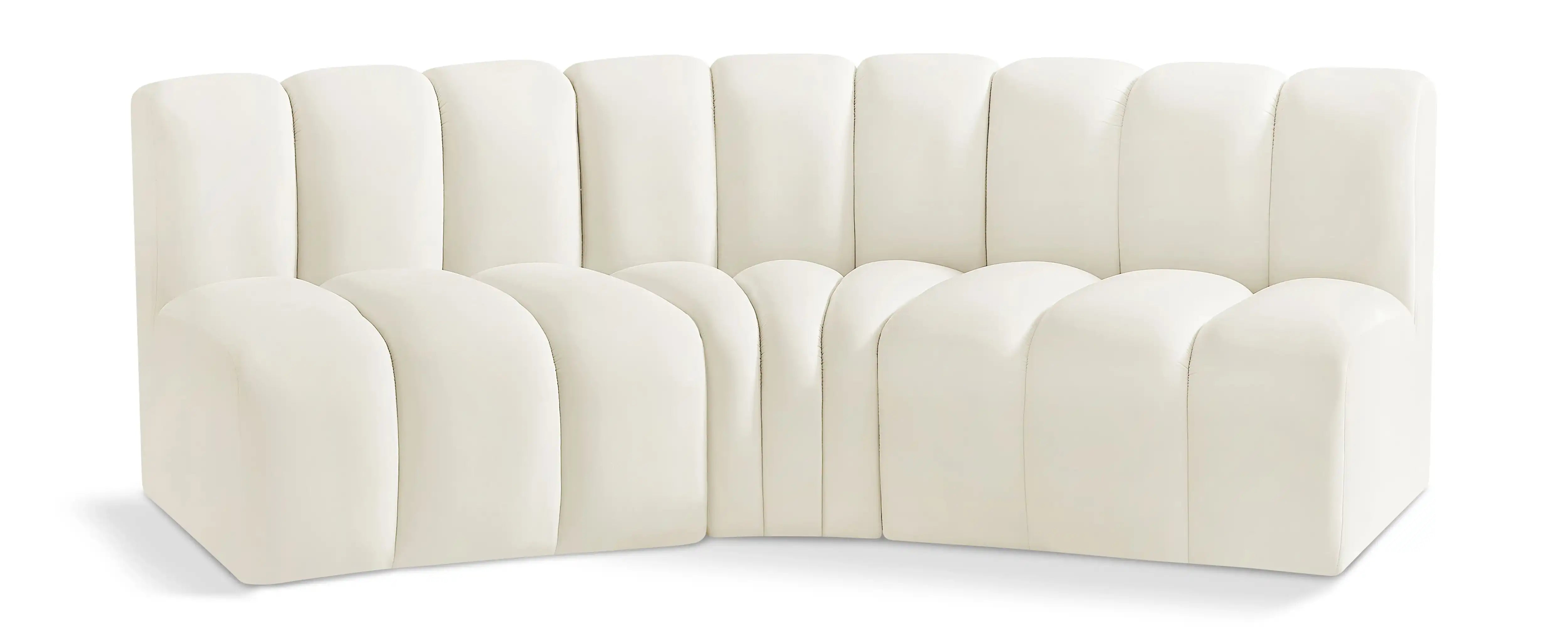Arc - Velvet 3 Piece Modular Corner Sofa - Best Buy Furniture