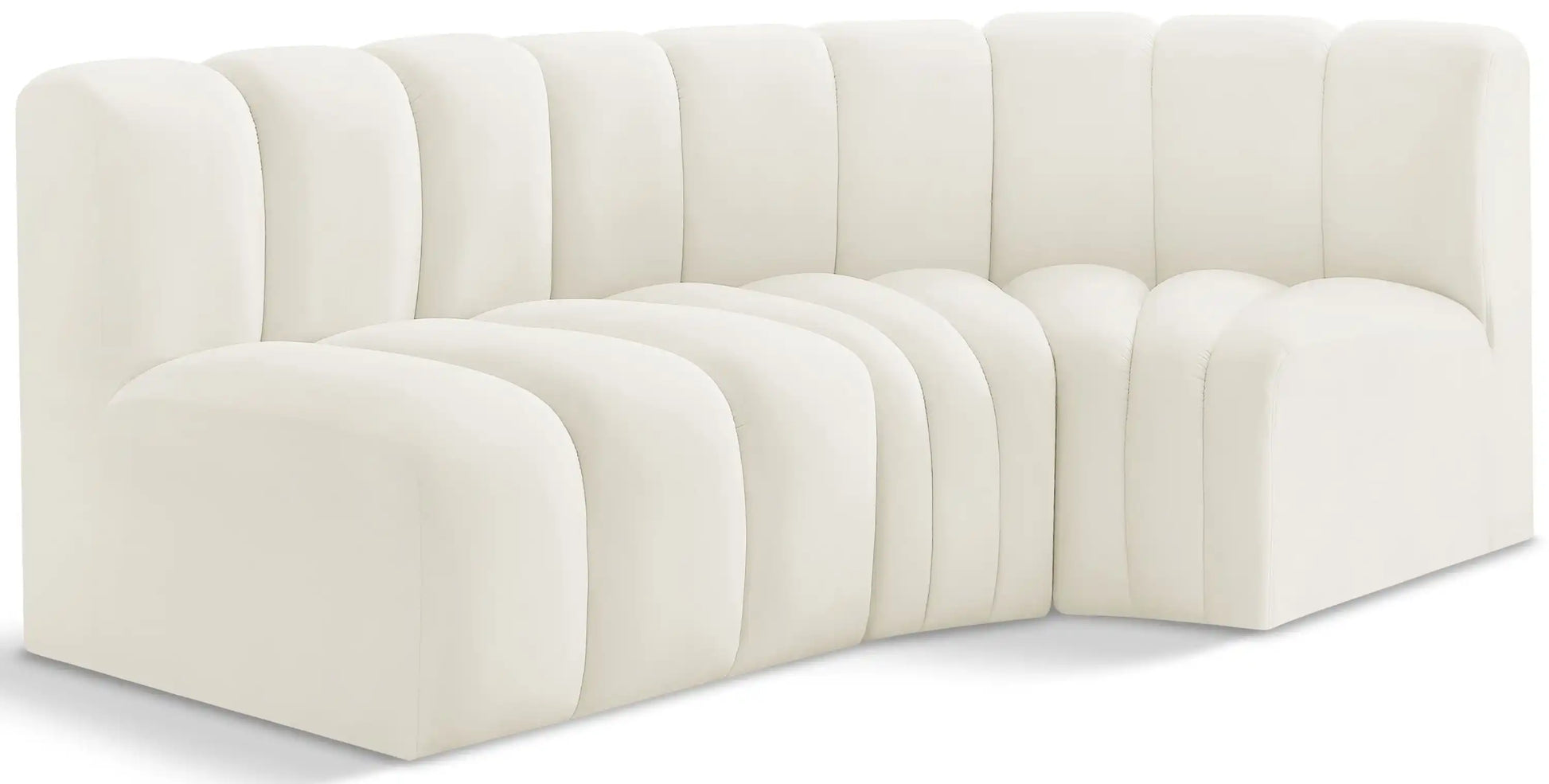 Arc - Velvet 3 Piece Sofa - Best Buy Furniture