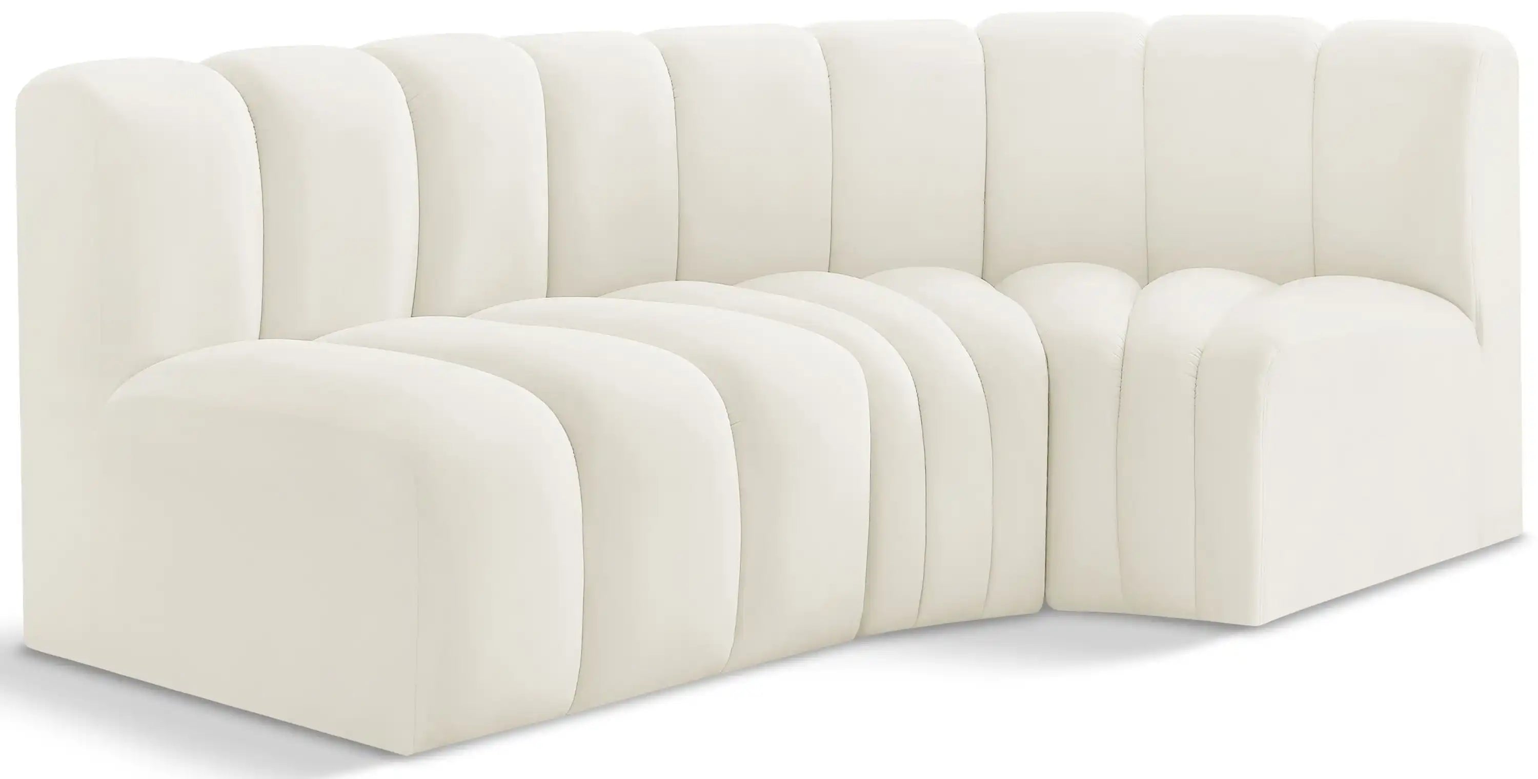 Arc - Velvet 3 Piece Sofa - Best Buy Furniture