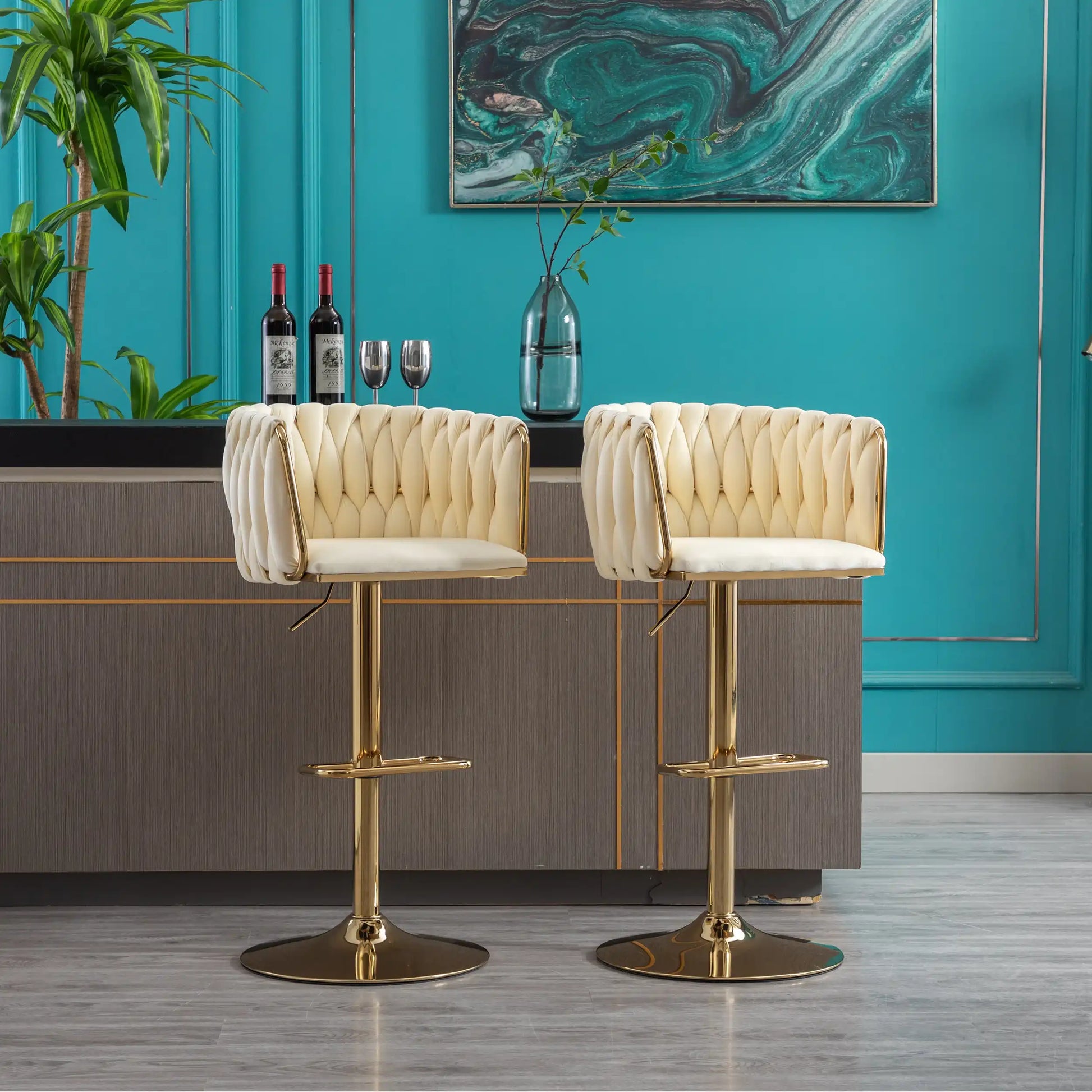 Luxury Set of 2 Bar Stools - Best Buy Furniture