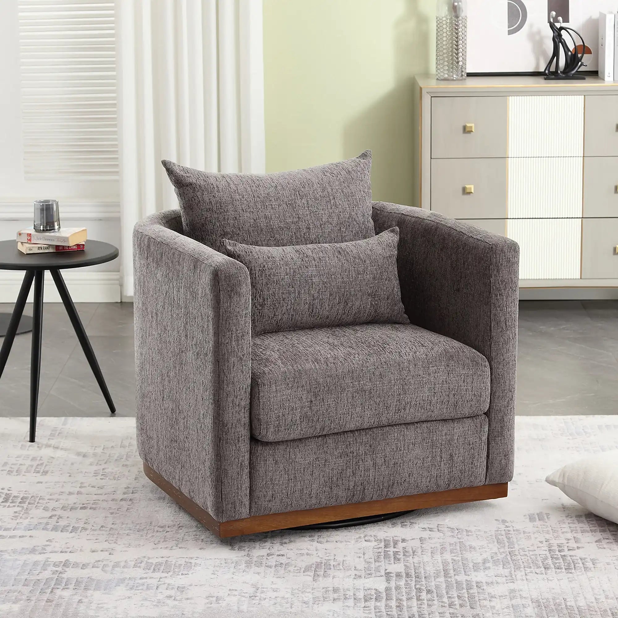 COOLMORE Swivel Barrel Chair - Best Buy Furniture