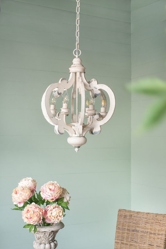 Farmhouse Chandelier, 6 Light Wood Chandelier Pendant Light Fixture With Adjustable Chain For Dining Room Living Room Entryway, Bulb Not Included - Best Buy Furniture