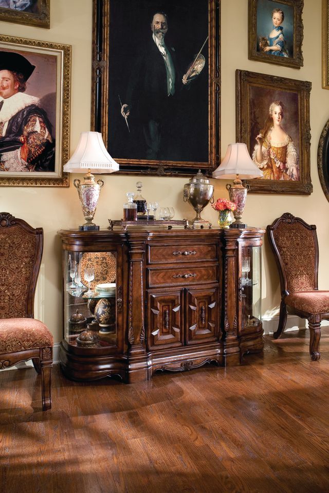 Windsor Court - Counter Height Chair - Vintage Fruitwood - Best Buy Furniture