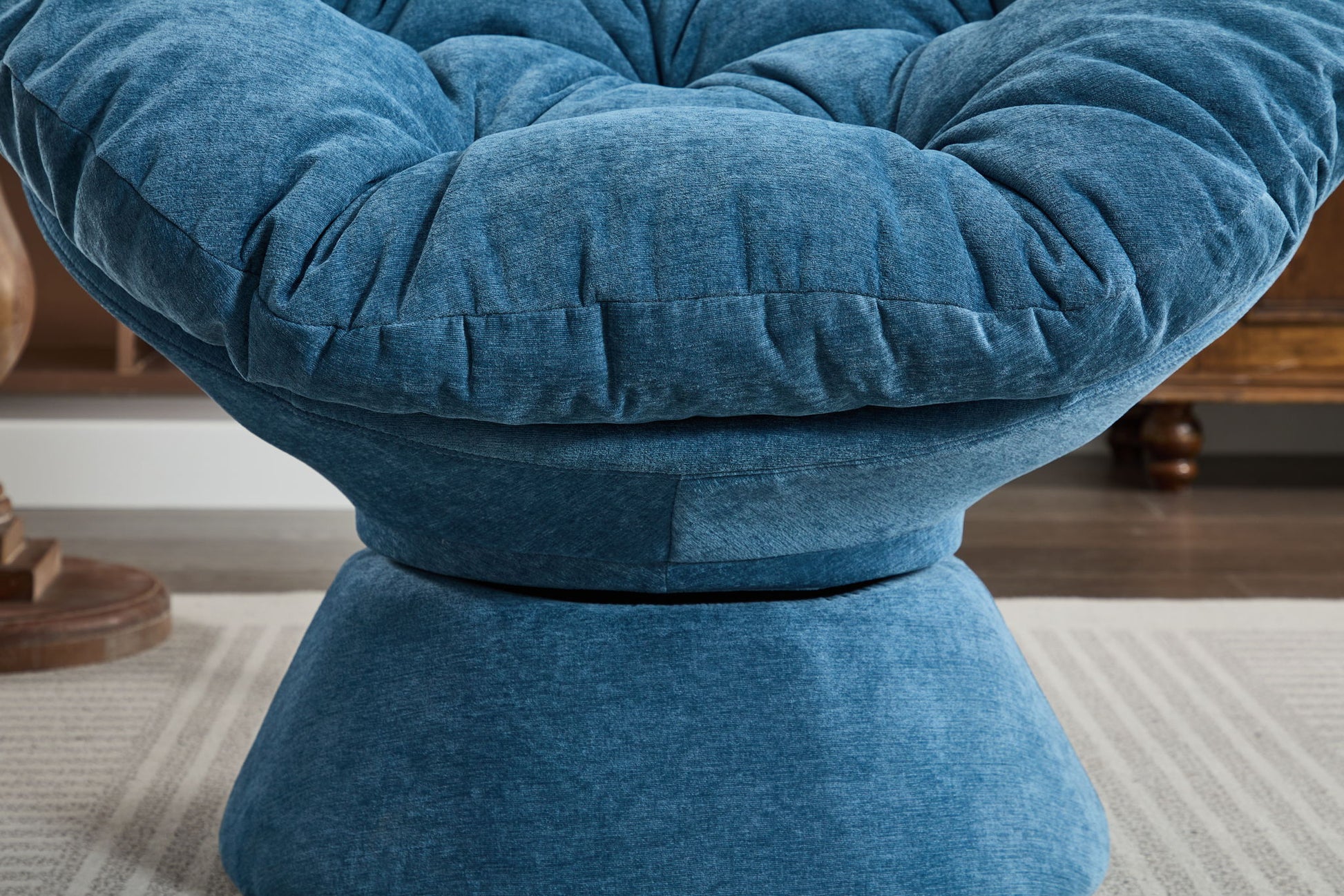 Oversized Swivel Accent Chair, 360 Swivel Barrel Chair, Papasan Chair For Living Room Bedroom - Best Buy Furniture