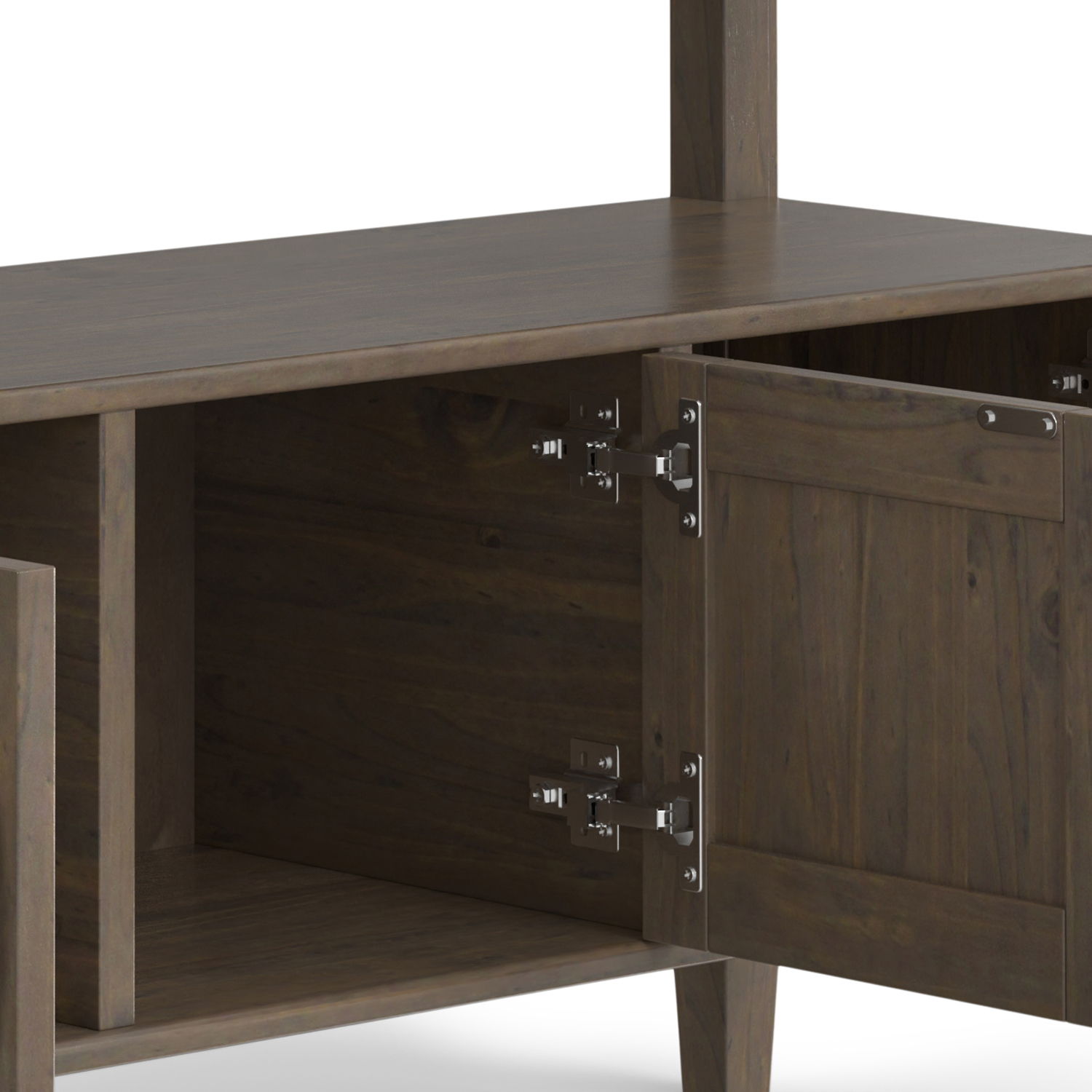 Lev - Console Table - Smoky Brown - Best Buy Furniture