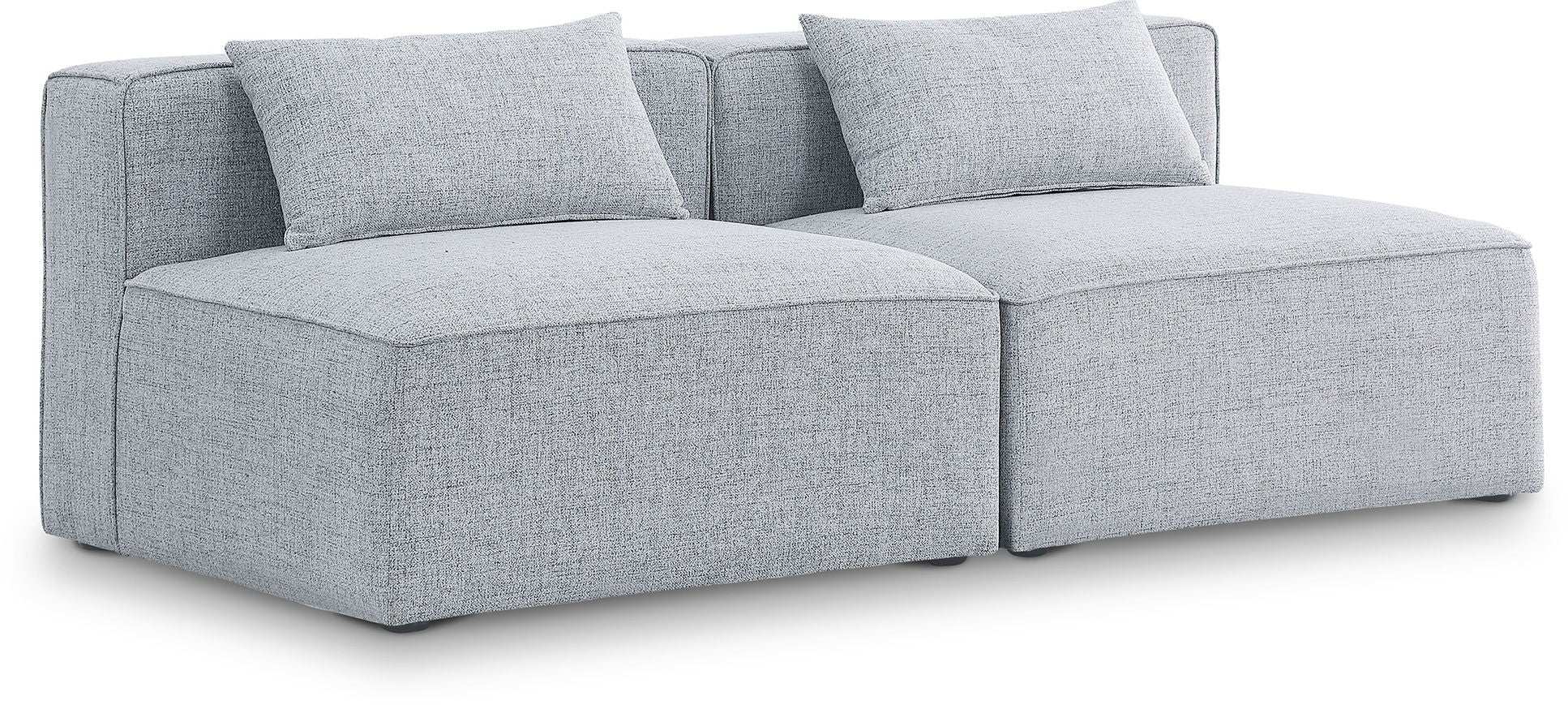 Cube - Linen Modular 2 Seat Armless Sofa - Best Buy Furniture
