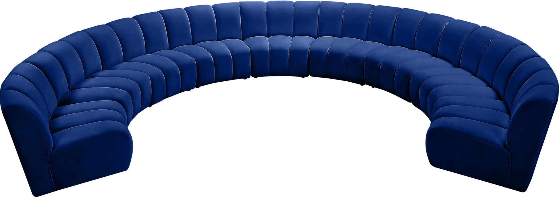 Infinity - 9 Piece Velvet Modular Sectional - Best Buy Furniture