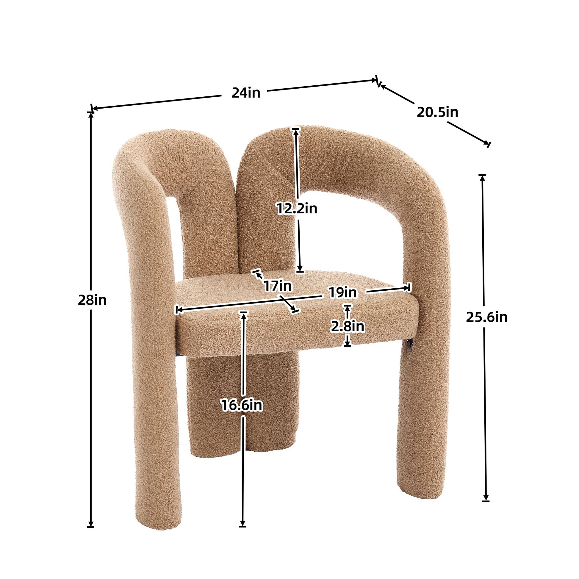 Coolmore Contemporary Designed Accent / Dining Chair With Armrests - Best Buy Furniture