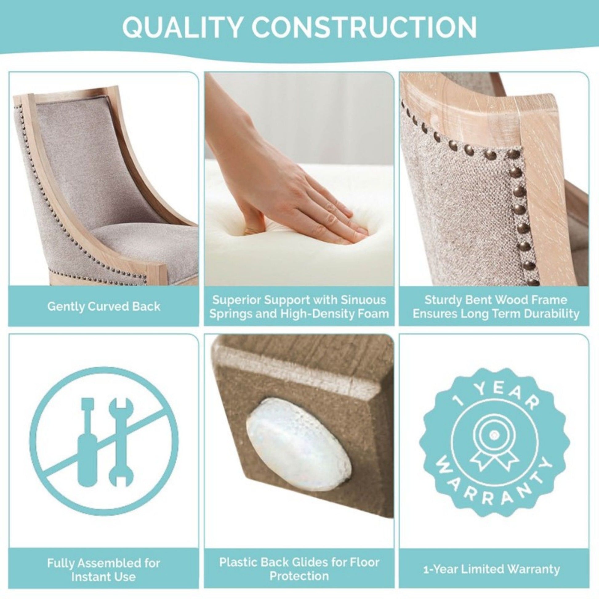 Upholstered Dining Chair With Nailhead Trim - Best Buy Furniture