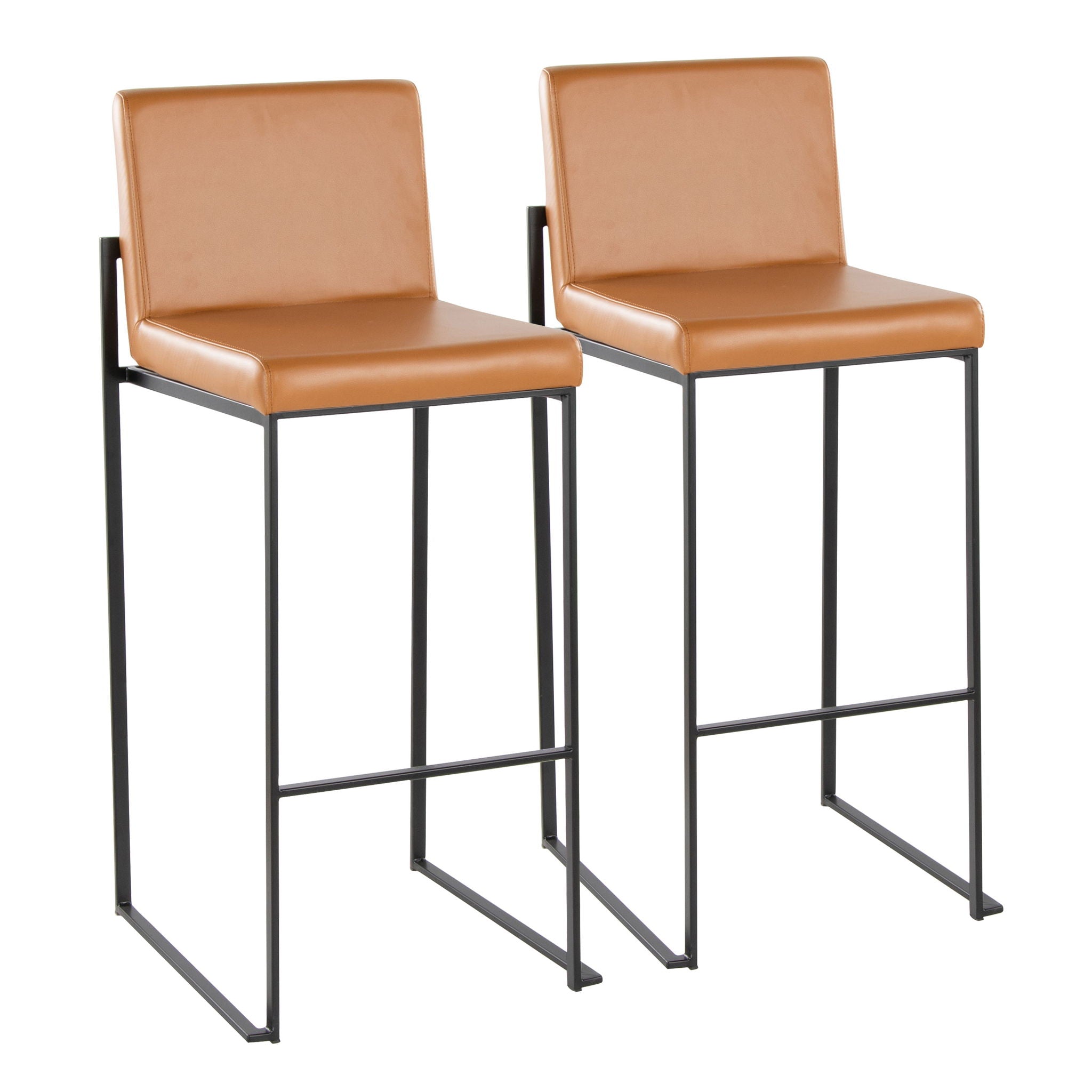 Fuji - Contemporary High Back Barstool Elegant Design - Best Buy Furniture