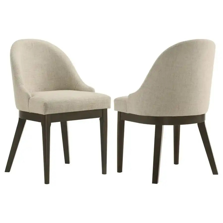 Reseda - Upholstered Dining Side Chair (Set of 2) - Beige - Best Buy Furniture