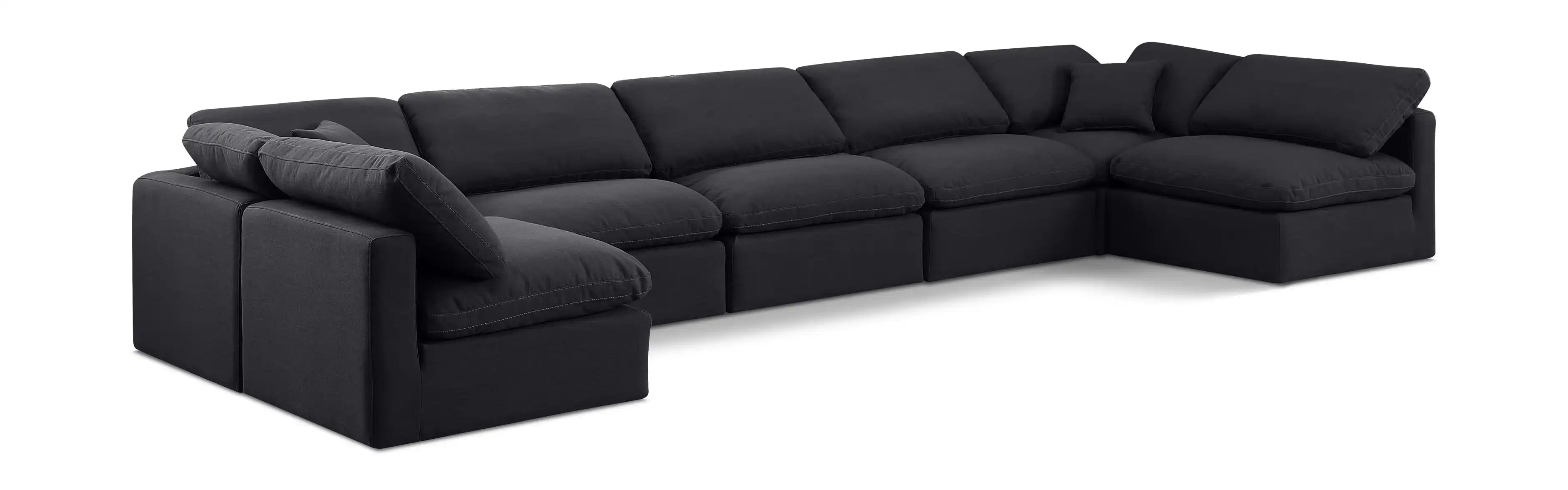 Indulge - Linen 7 Piece Modular U-Shaped Sectional - Best Buy Furniture