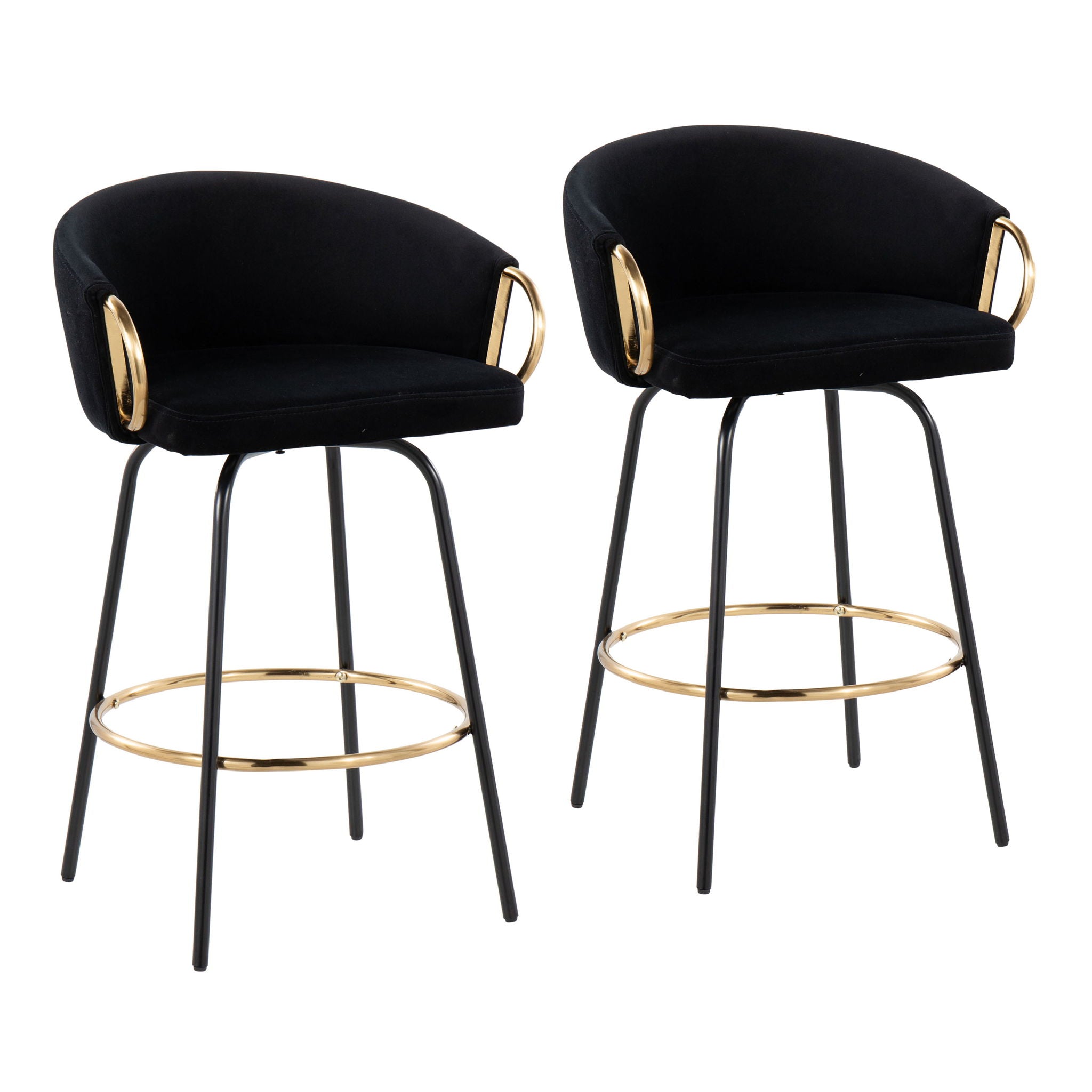 Claire - Contemporary / Glam Counter Stool (Set of 2) - Best Buy Furniture