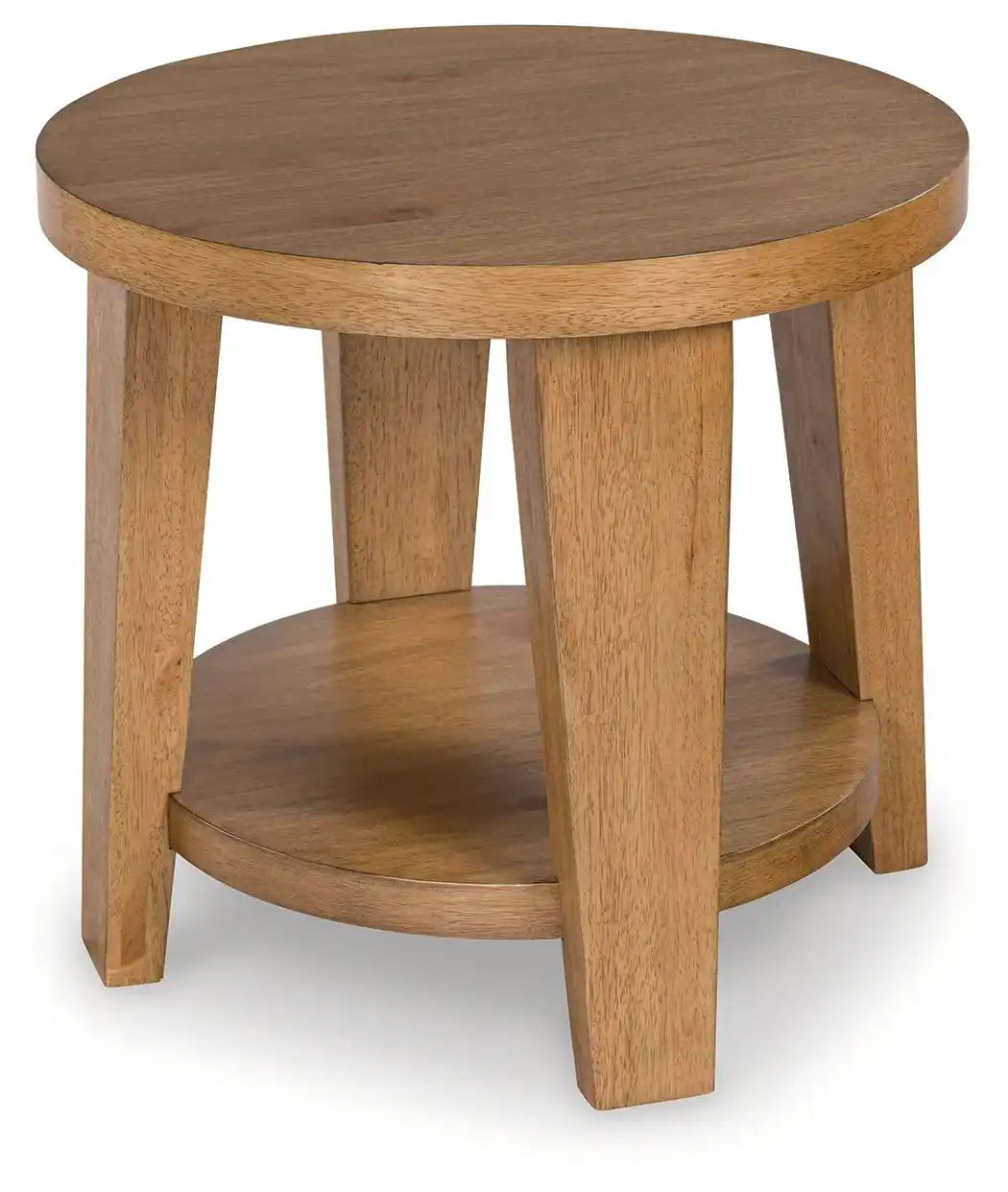Kristiland - Round End Table - Light Brown - Best Buy Furniture