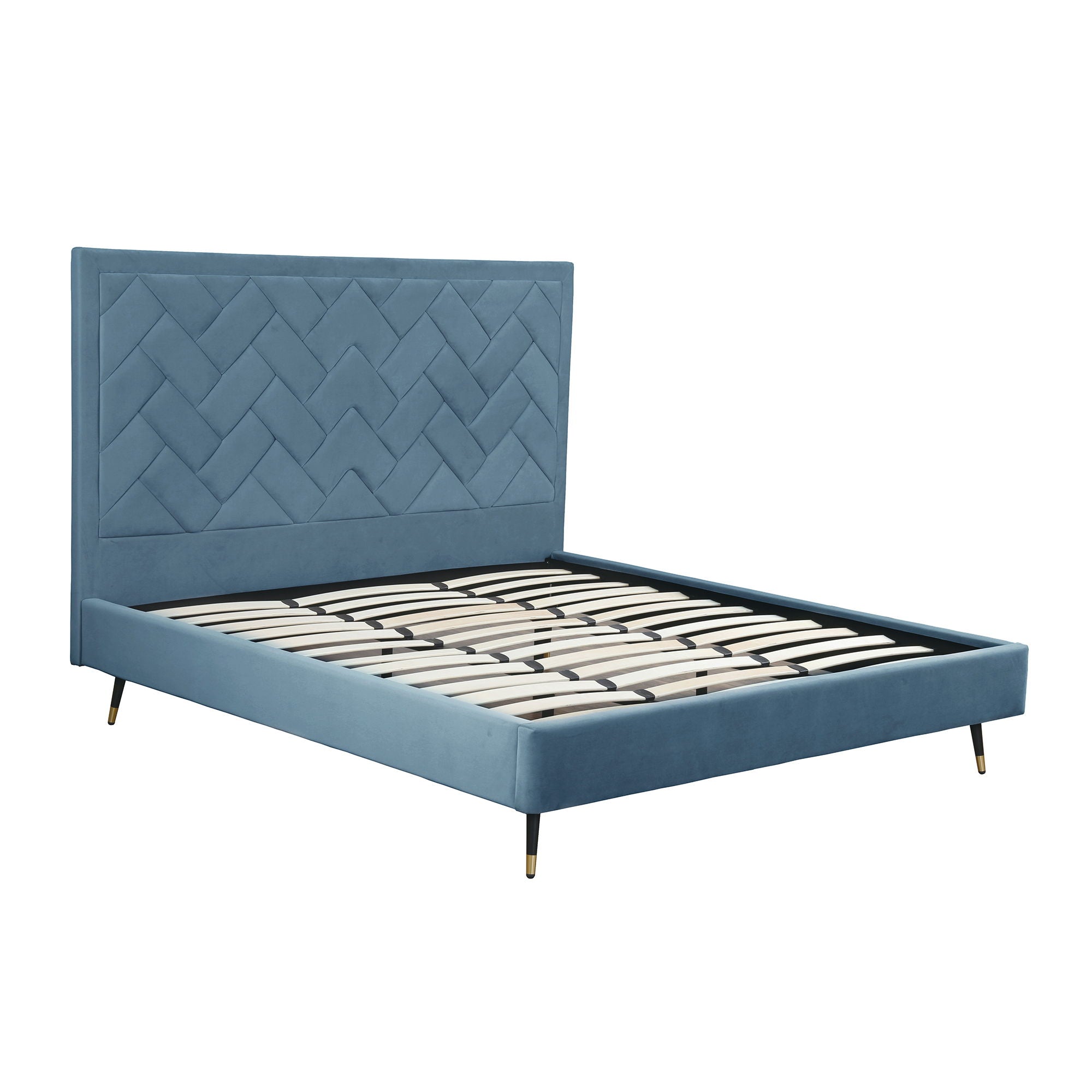 Crosby - Bed With Upholstered Headboard And Slats