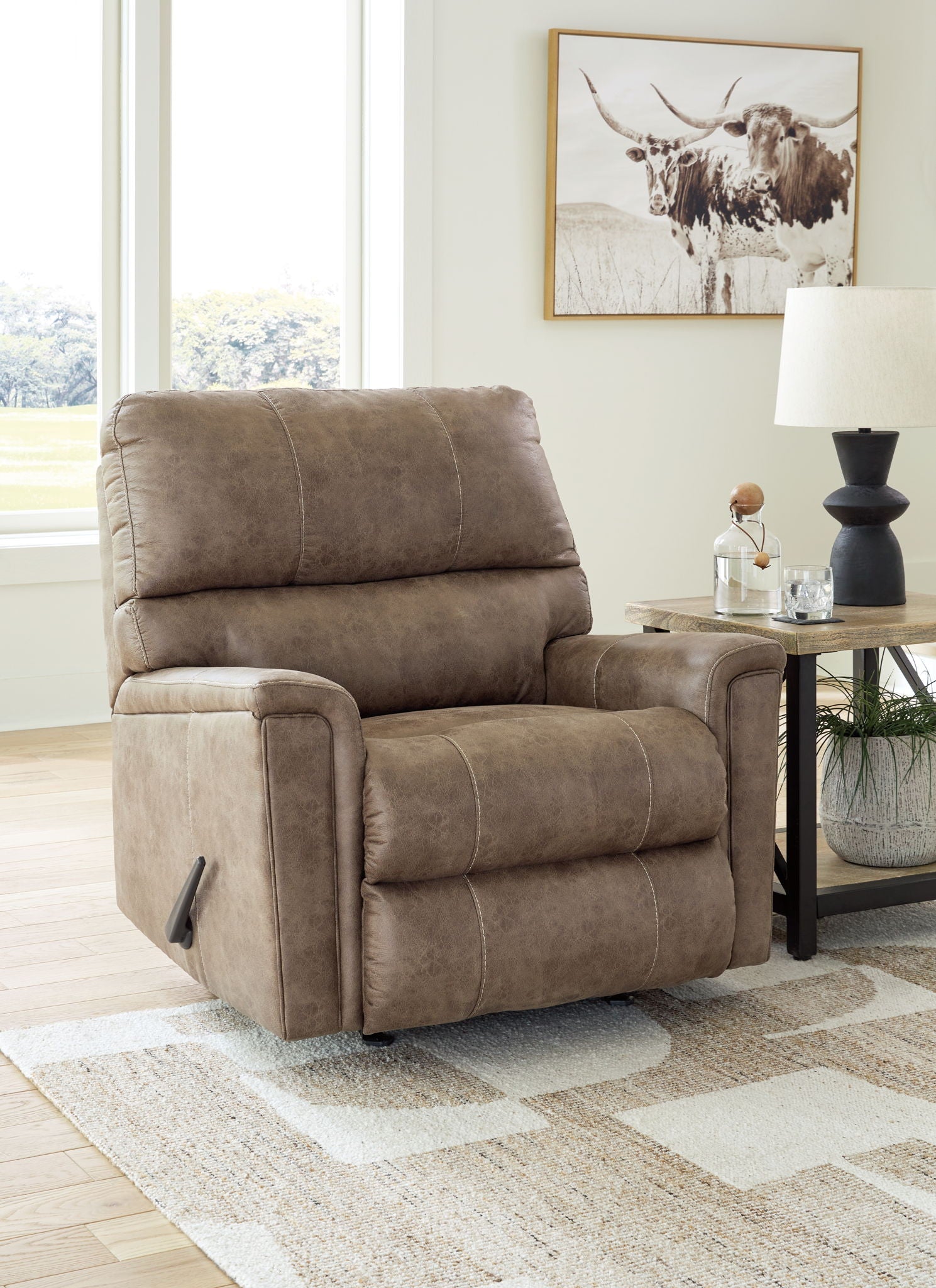 Navi - Rocker Recliner - Fossil - Best Buy Furniture