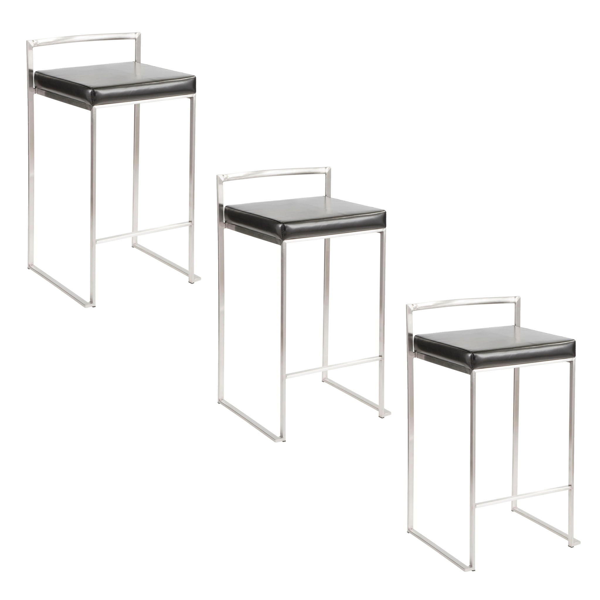 Fuji - Elegant Design Contemporary Stackable Counter Stool - Best Buy Furniture