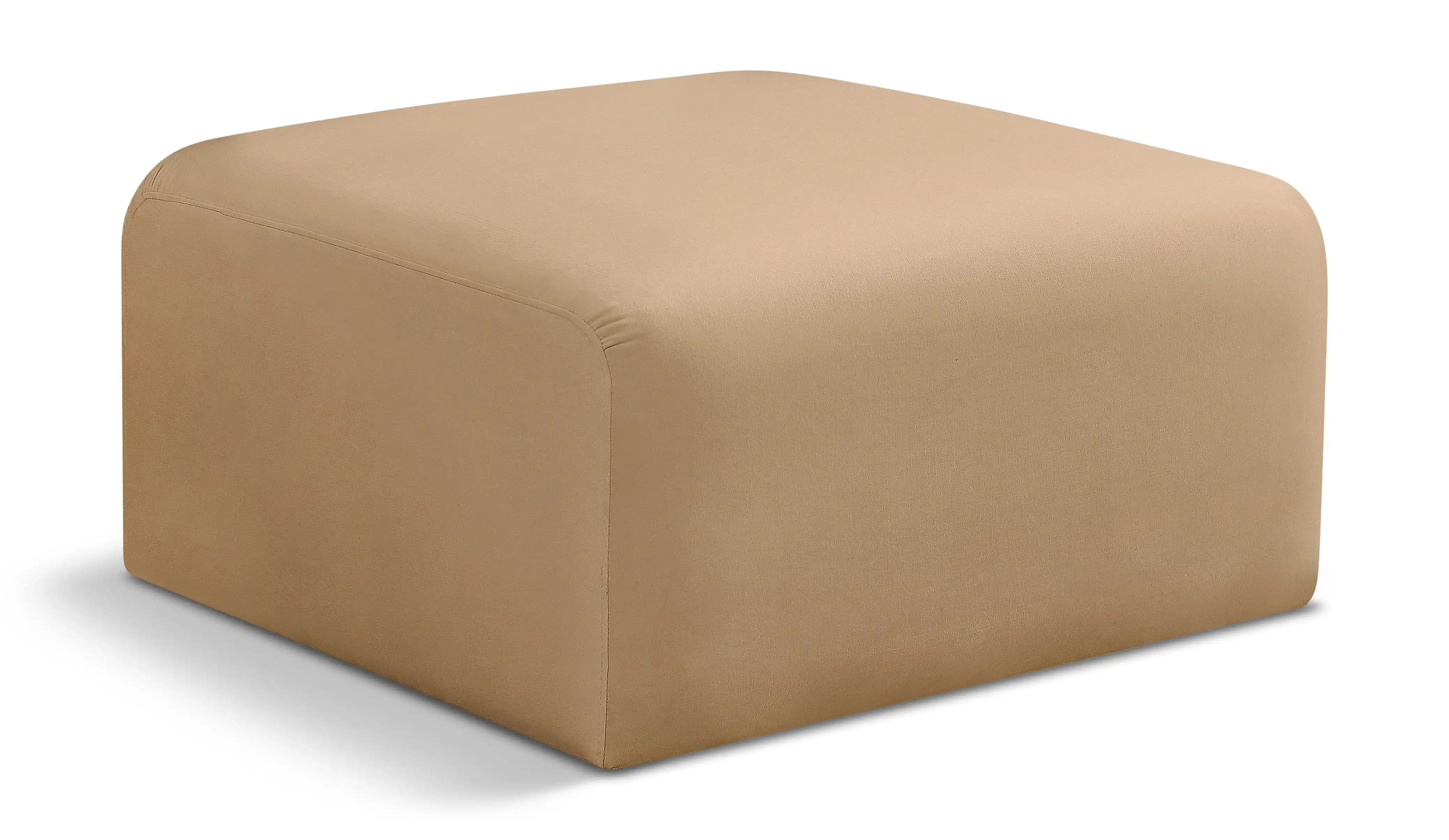 Arc - Velvet Ottoman - Best Buy Furniture