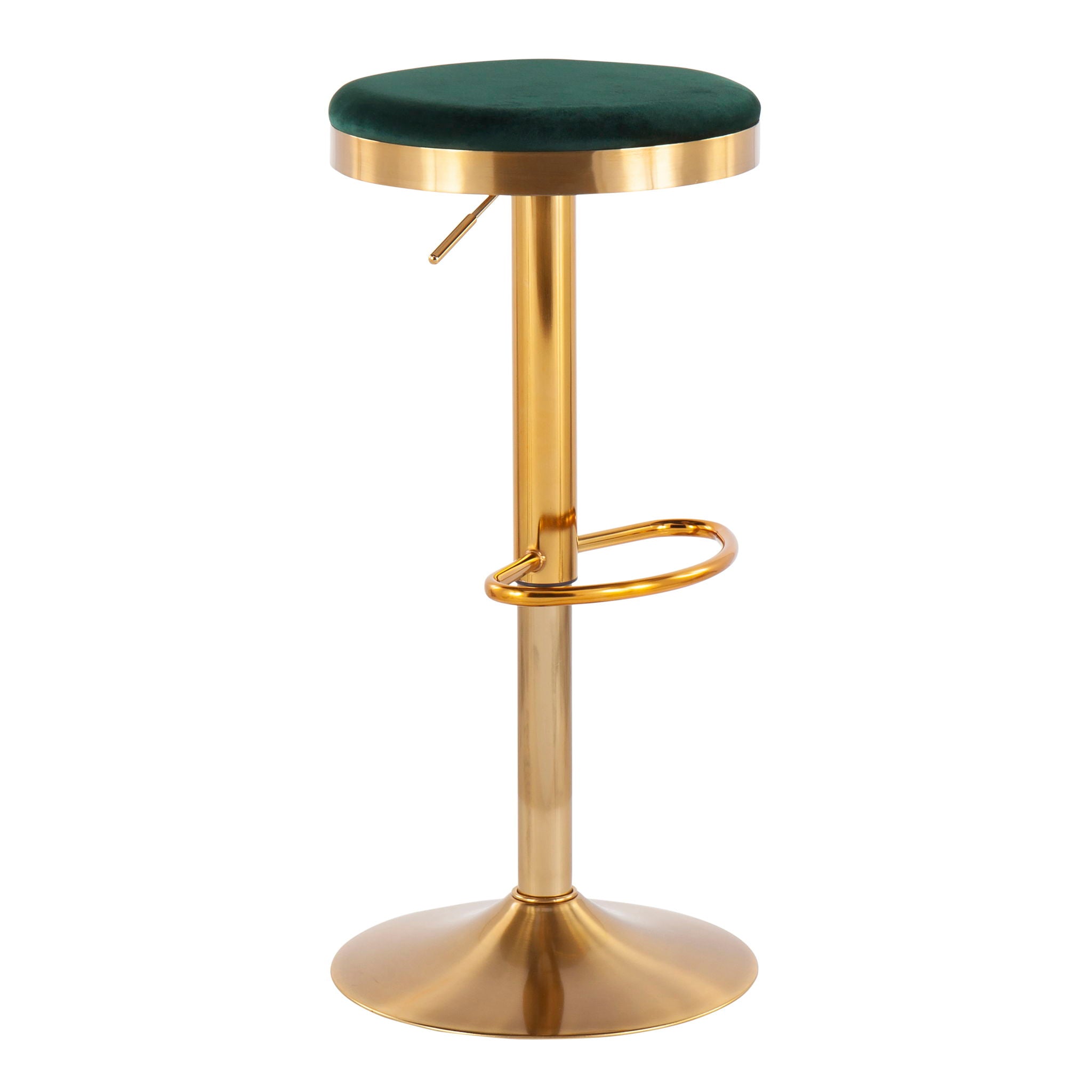 Dakota - Contemporary Upholste Adjustable Barstool (Set of 2) - Best Buy Furniture