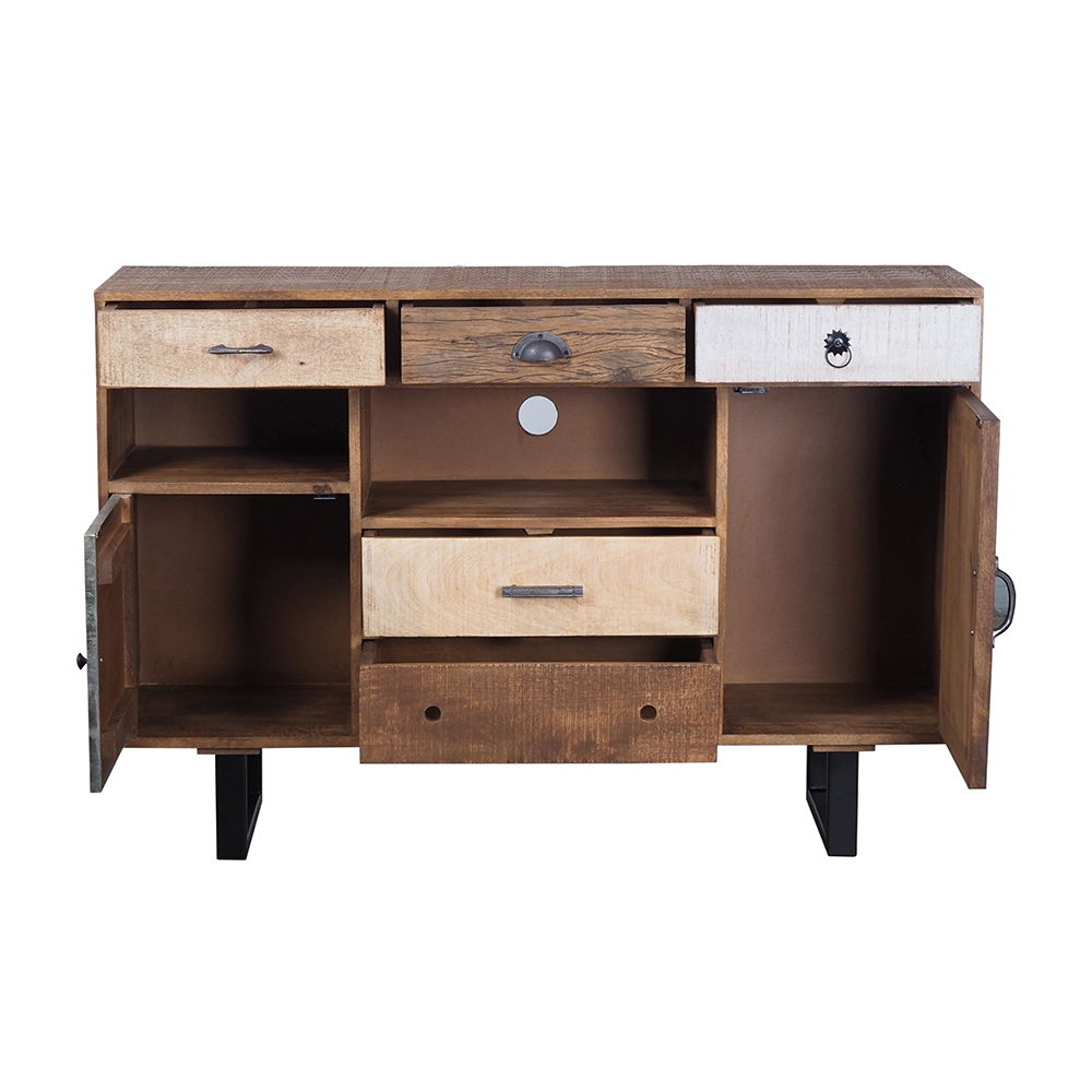 Rustic 2 Drawer Kitchen Island - Multi - Best Buy Furniture