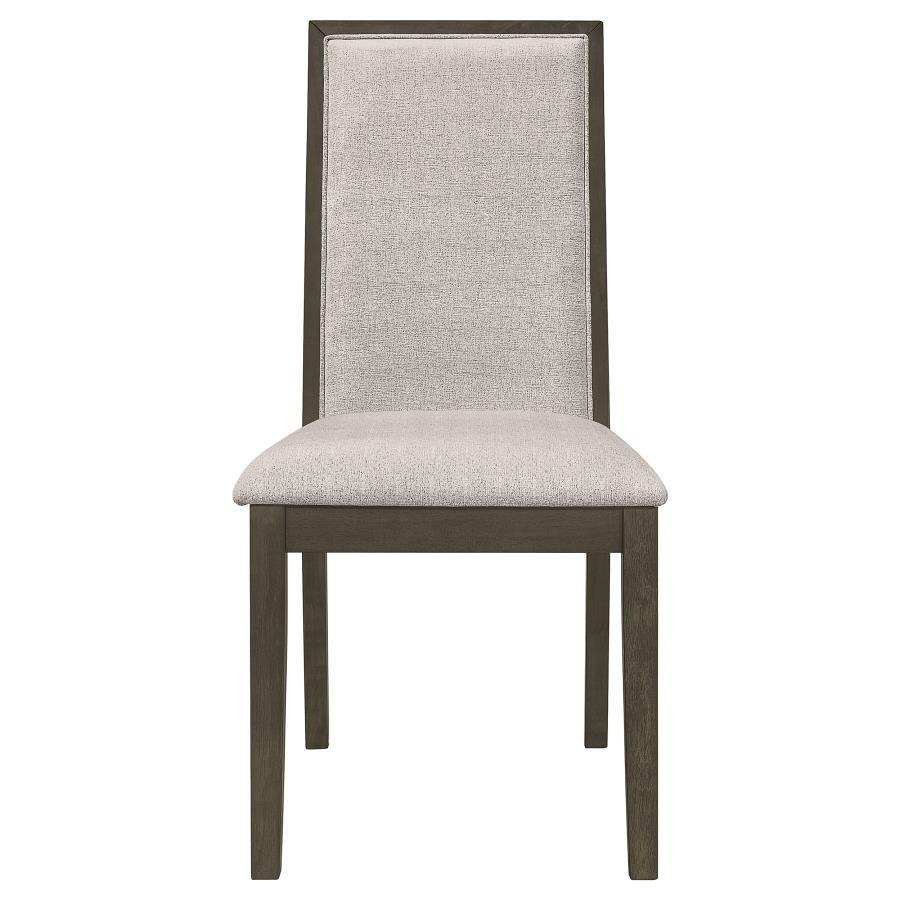 Kelly - Upholstered Dining Side Chair (Set of 2) - Dark Gray - Best Buy Furniture