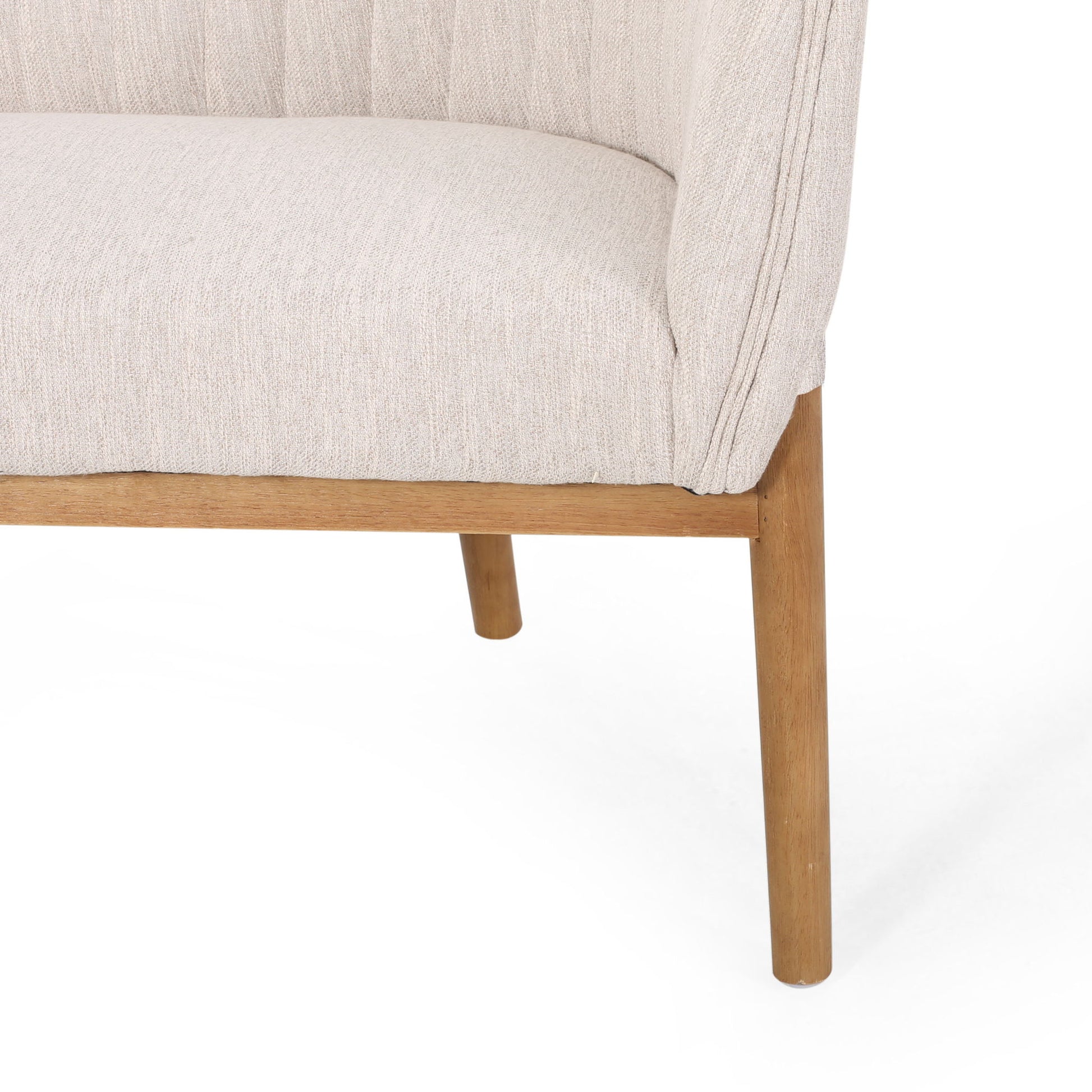 Mid Century Modern Loveseat With Channel Stitched Backrest - Best Buy Furniture
