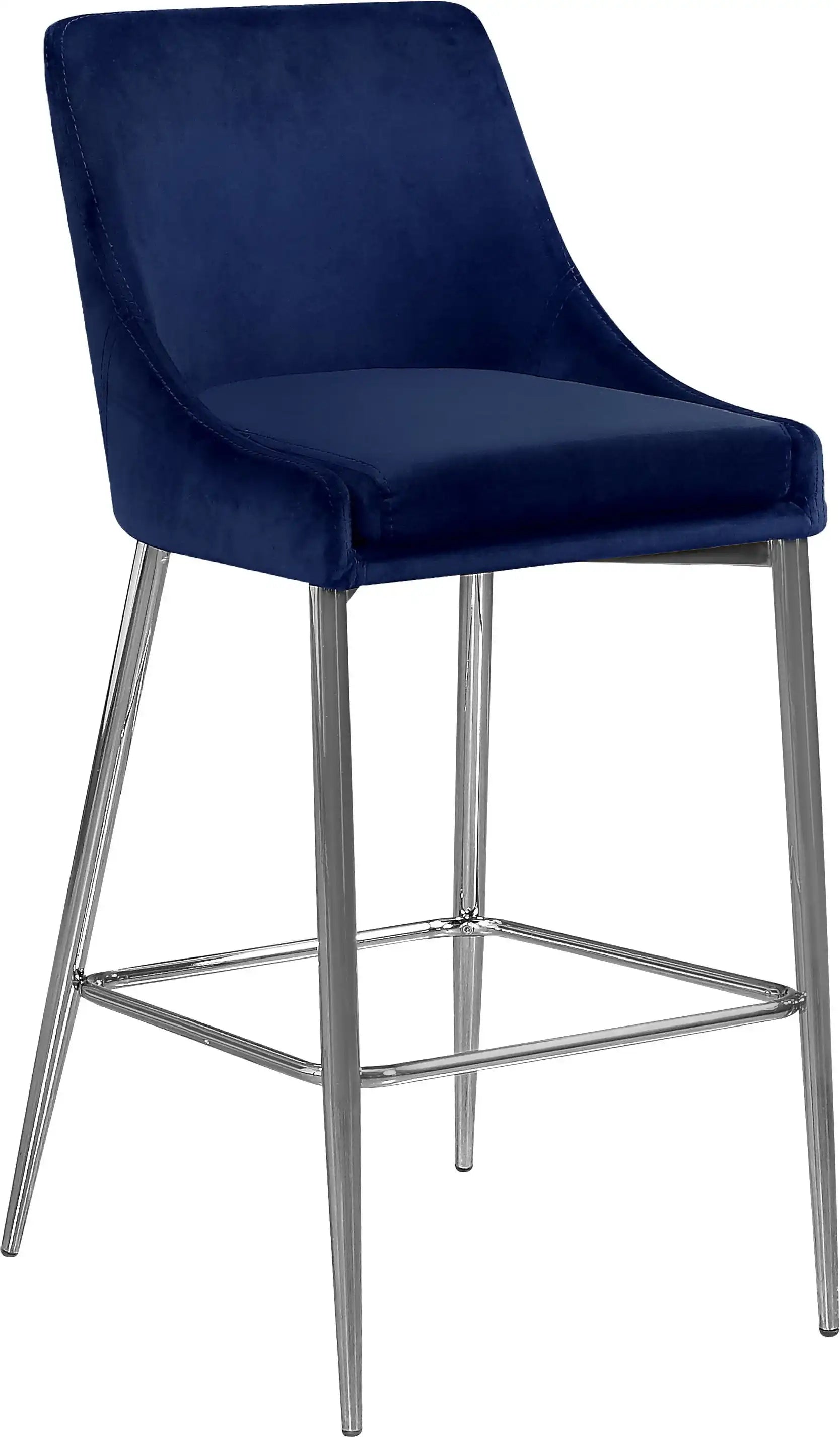 Karina - Stool with Chrome Legs (Set of 2) - Best Buy Furniture