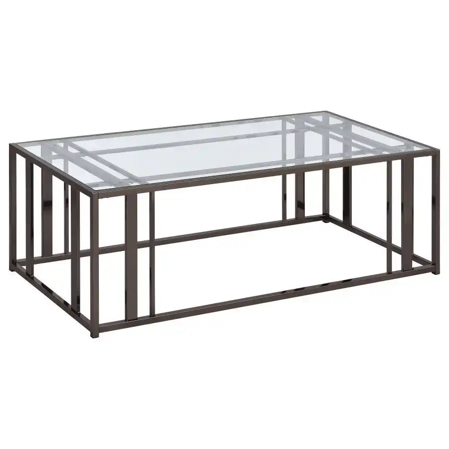 Adri - Rectangular Glass Top Coffee Table - Best Buy Furniture
