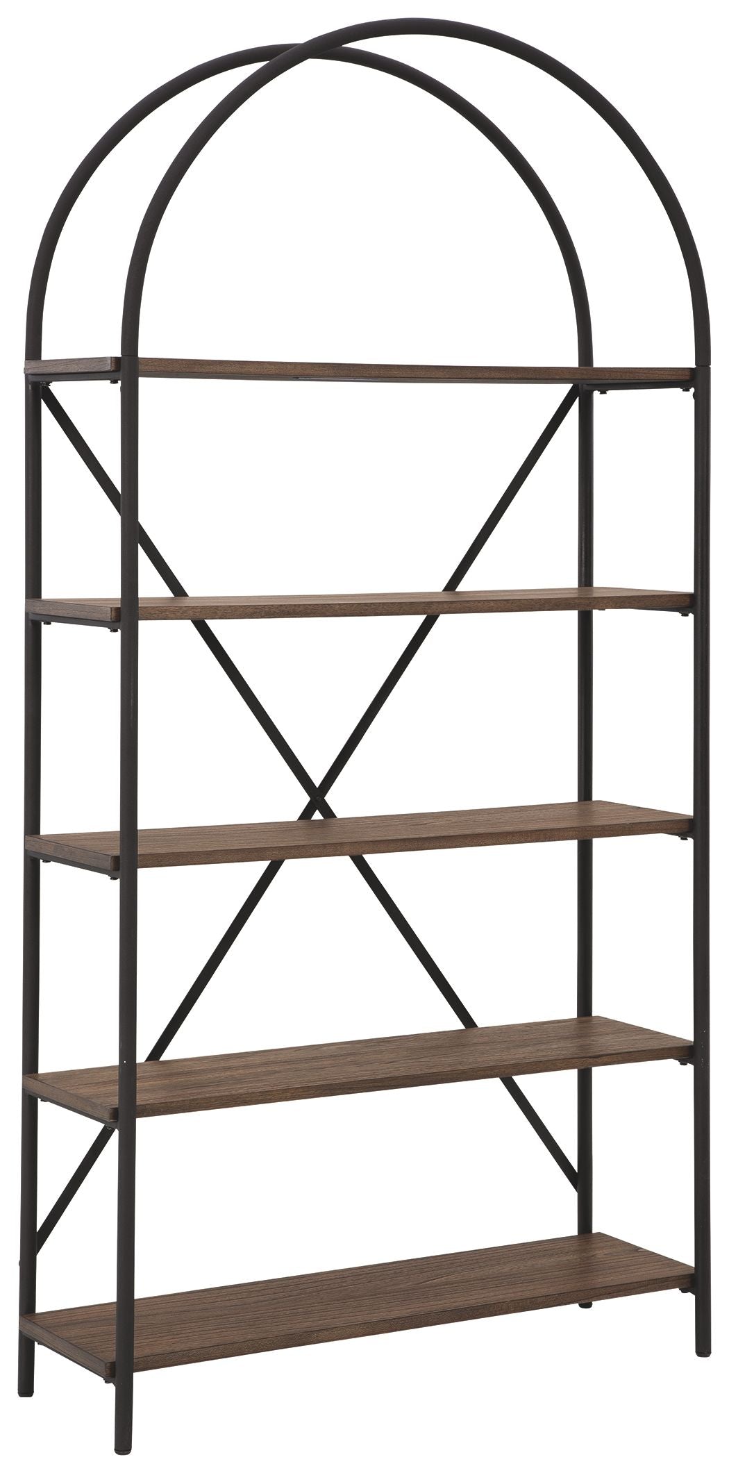 Galtbury - Bookcase - Brown / Black - Best Buy Furniture