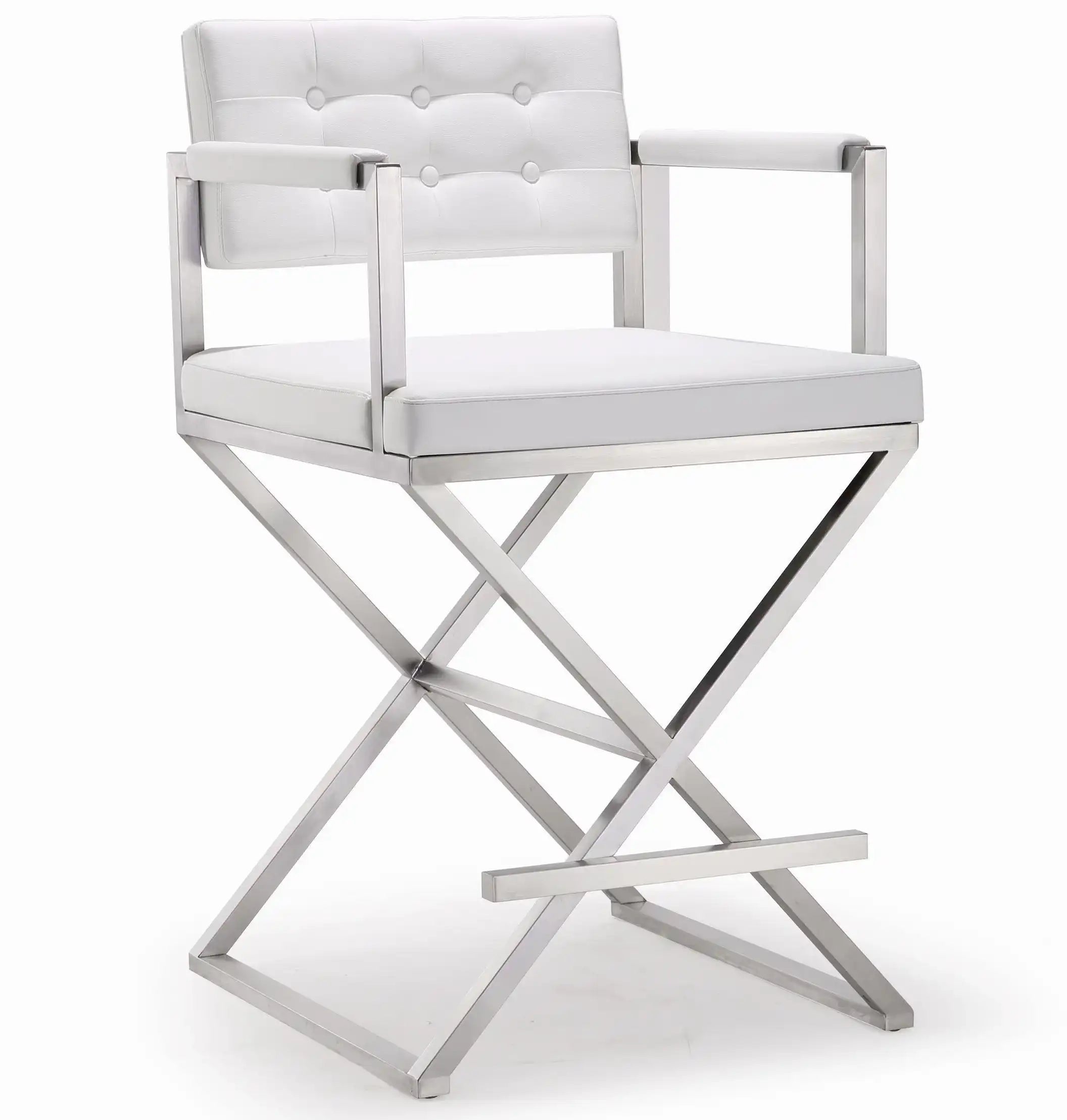 Director - Stainless Steel Counter Stool - Best Buy Furniture